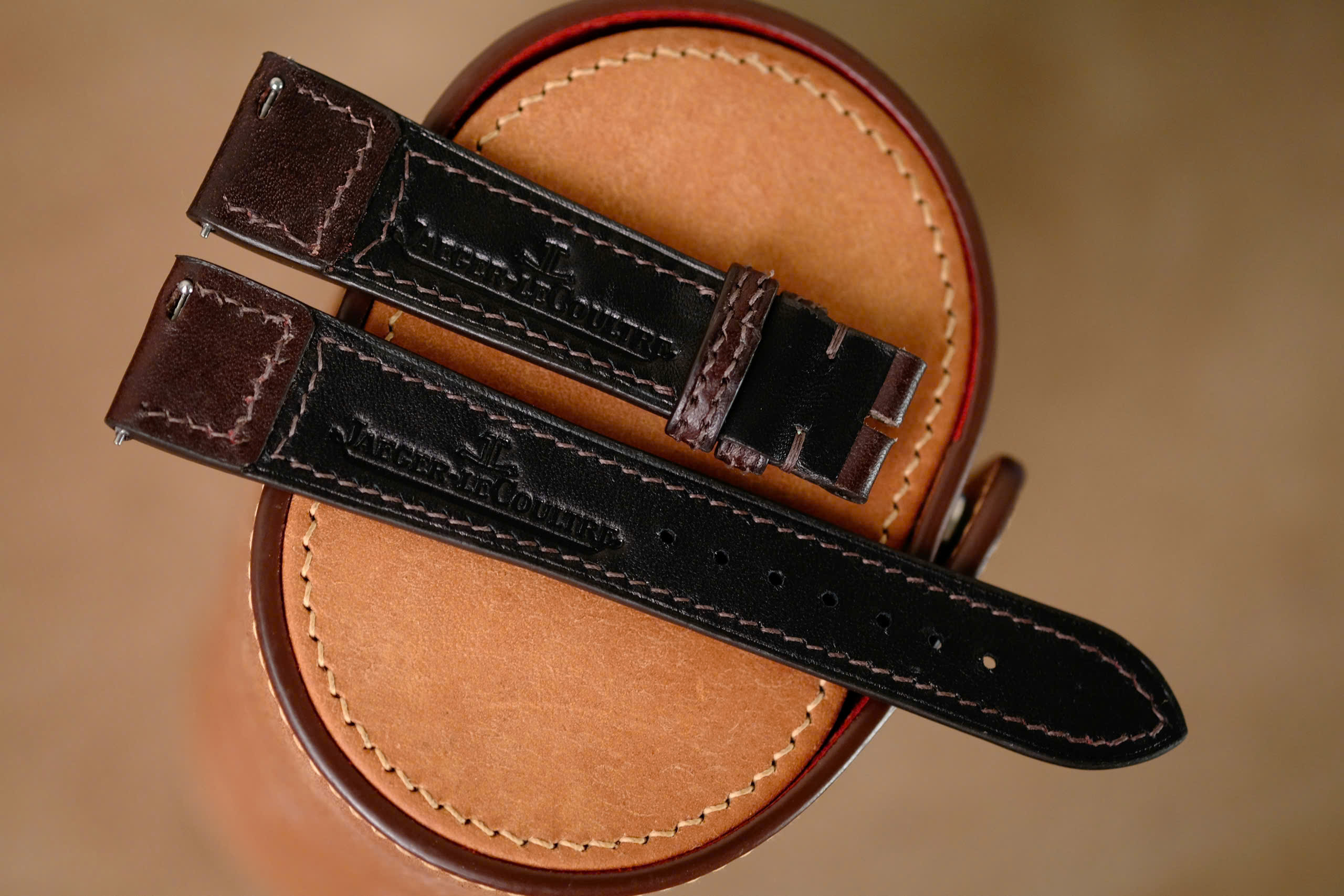 Handmade dark brown strap for JLC - Image 5