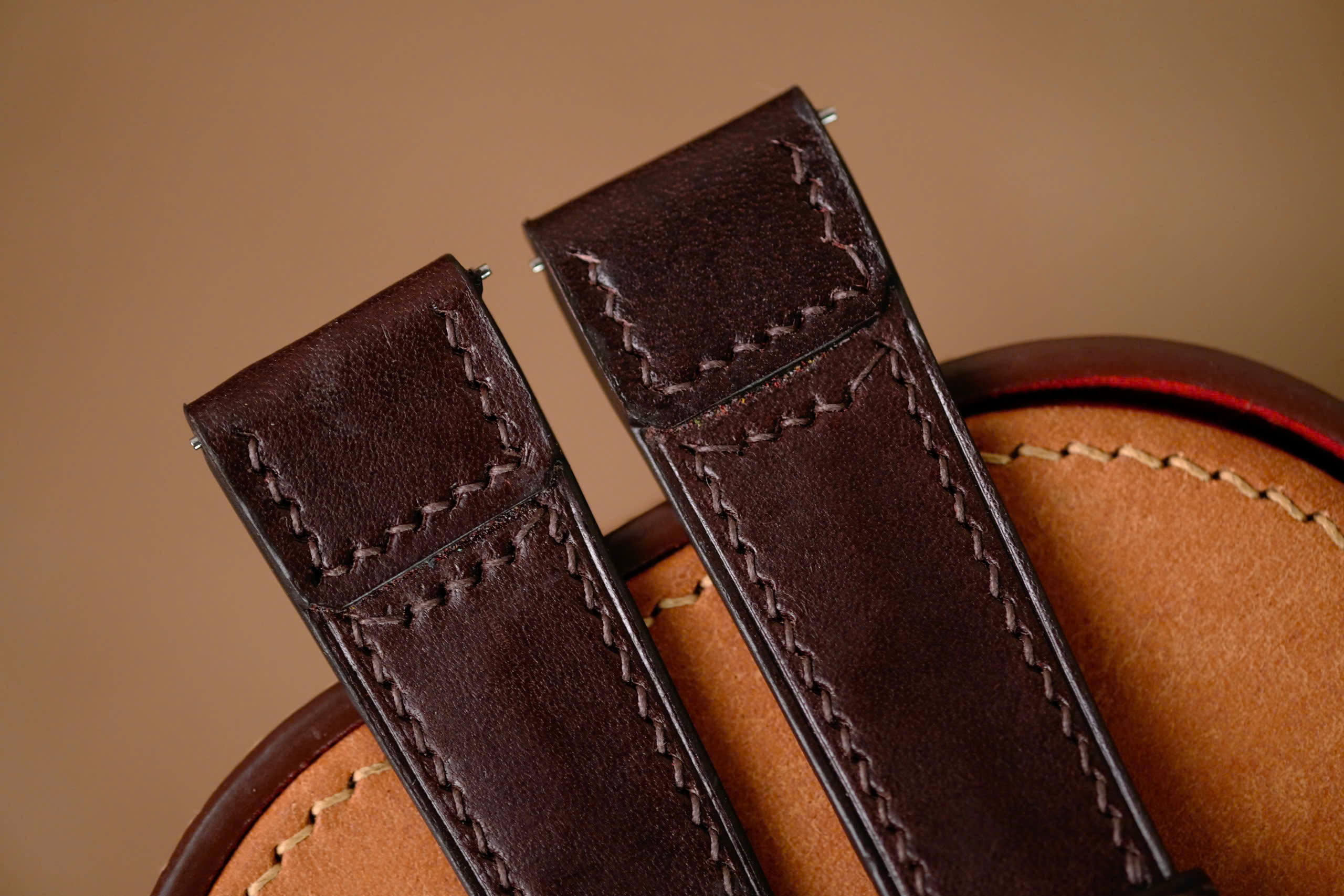 Handmade dark brown strap for JLC - Image 3