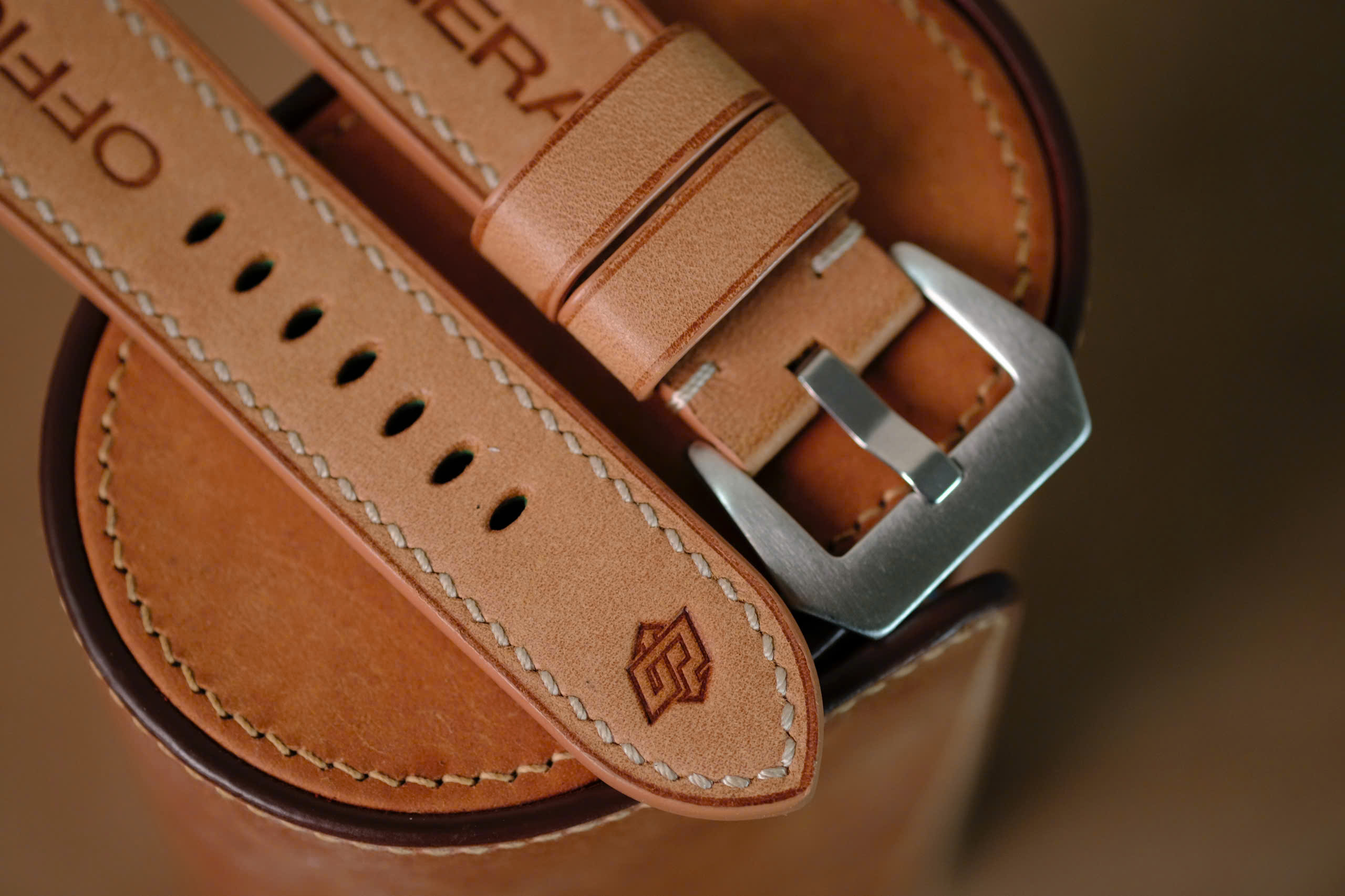 Handmade Panerai strap beige color - Image 4