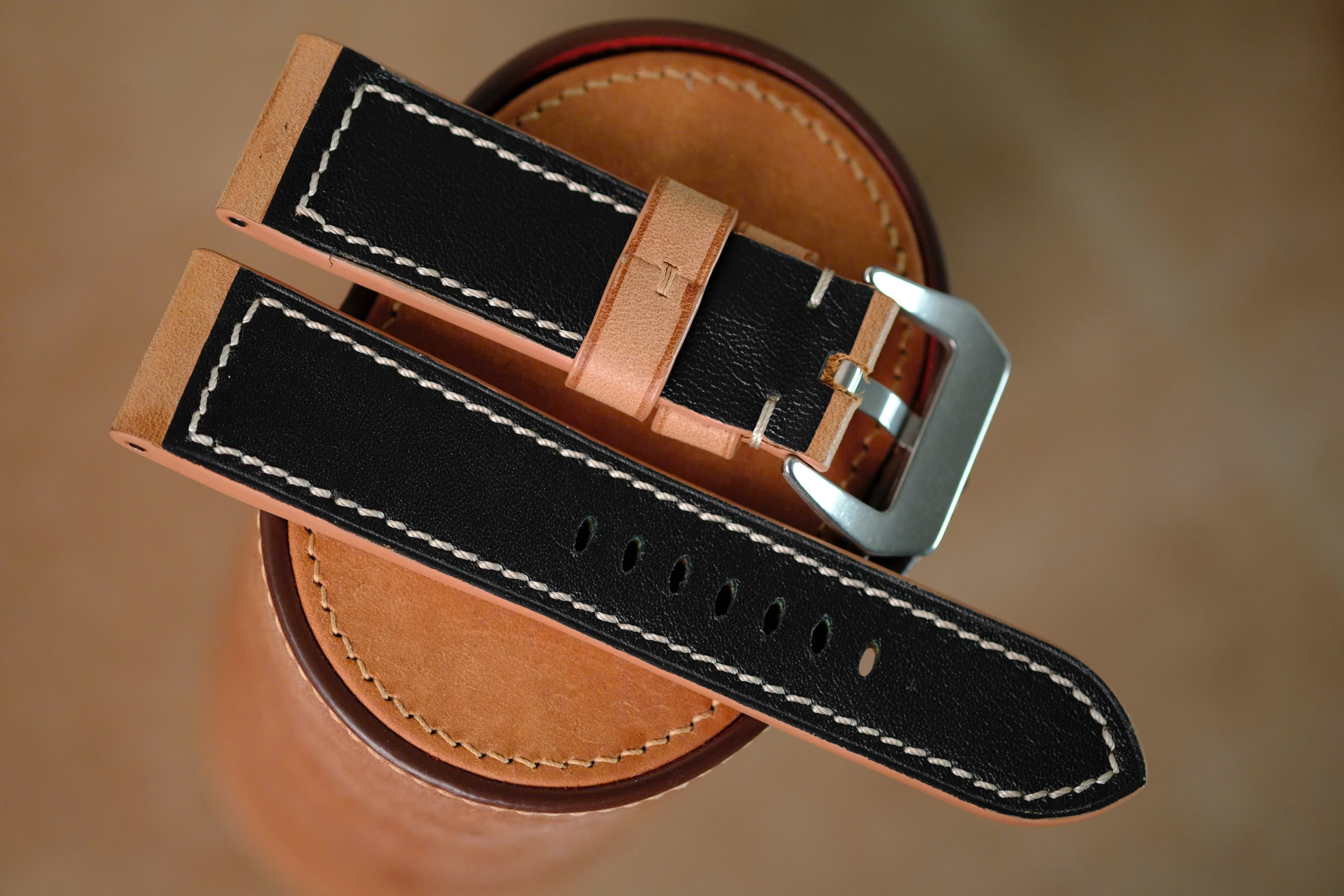 Handmade Panerai strap beige color - Image 5