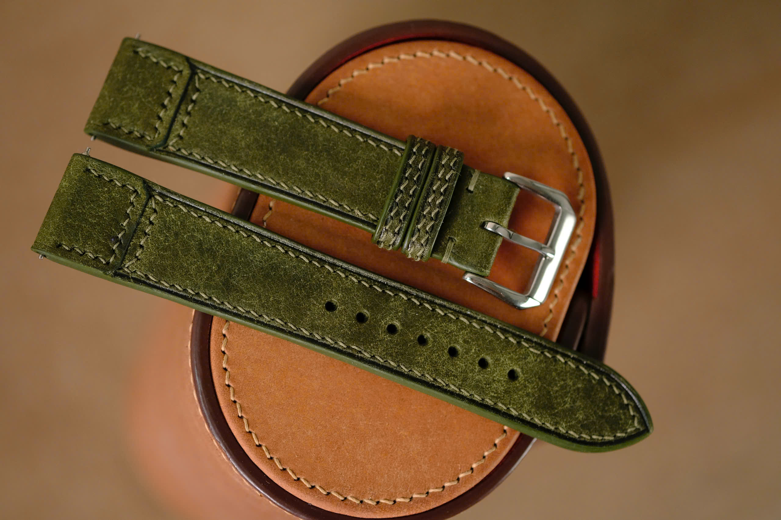 Handmade green Pueblo strap for JLC - Image 2