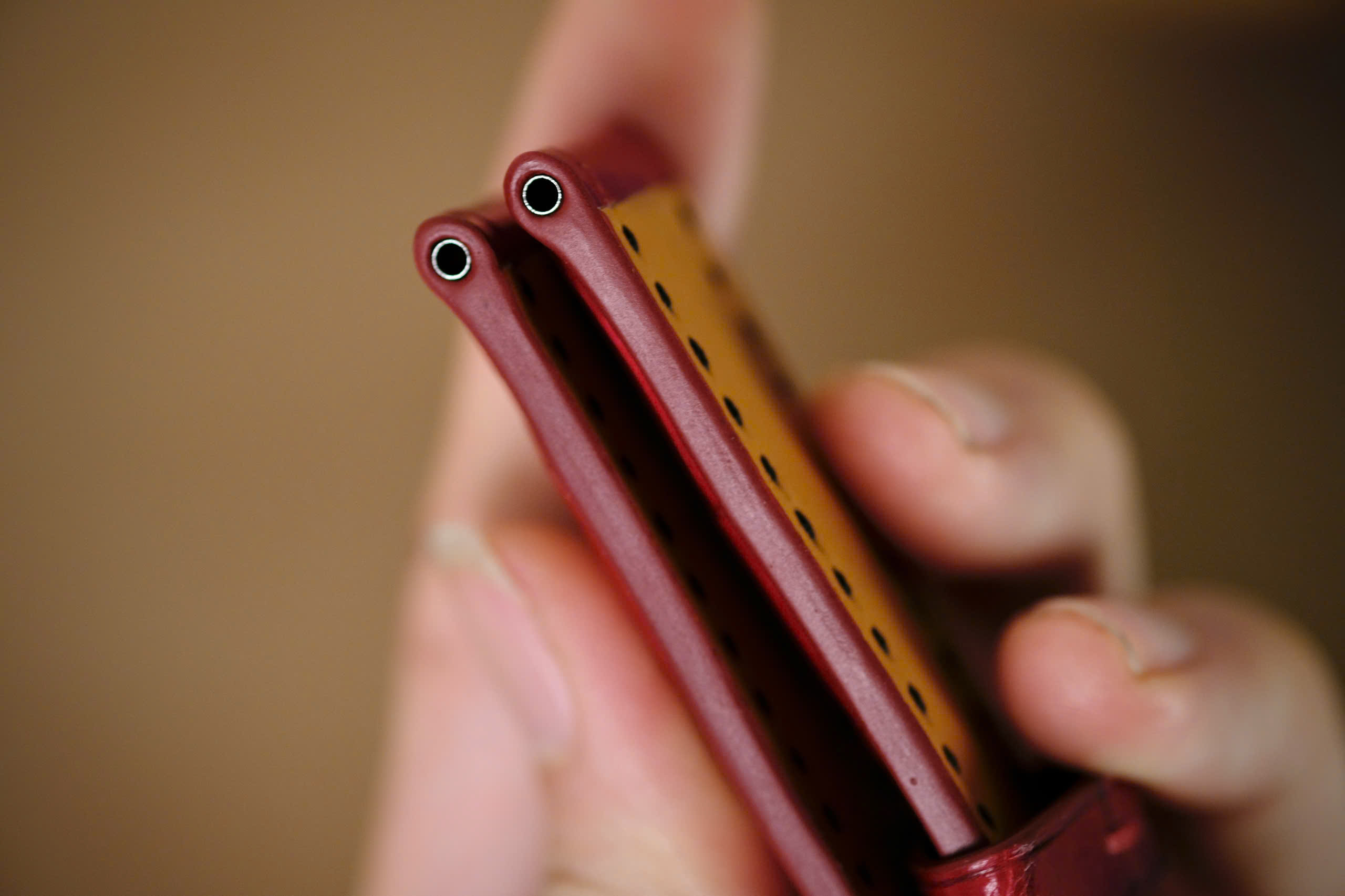 Handmade Red Crocodiles strap for Panerai black stitching - Image 5
