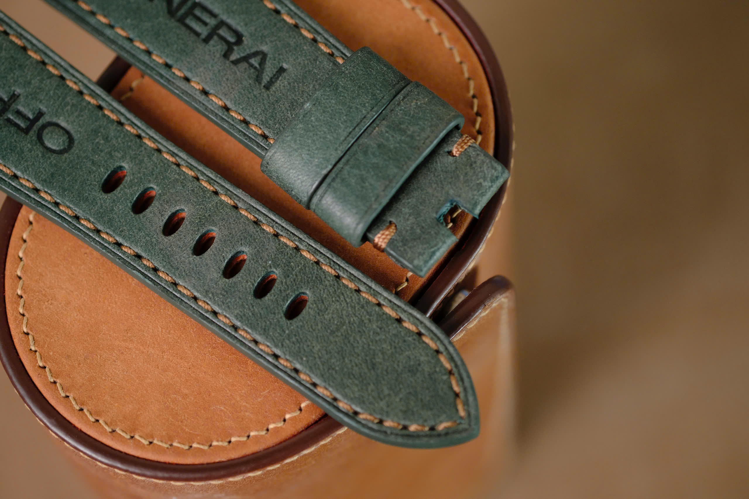 Handmade Panerai strap green color size 24-22 or any size - Image 4