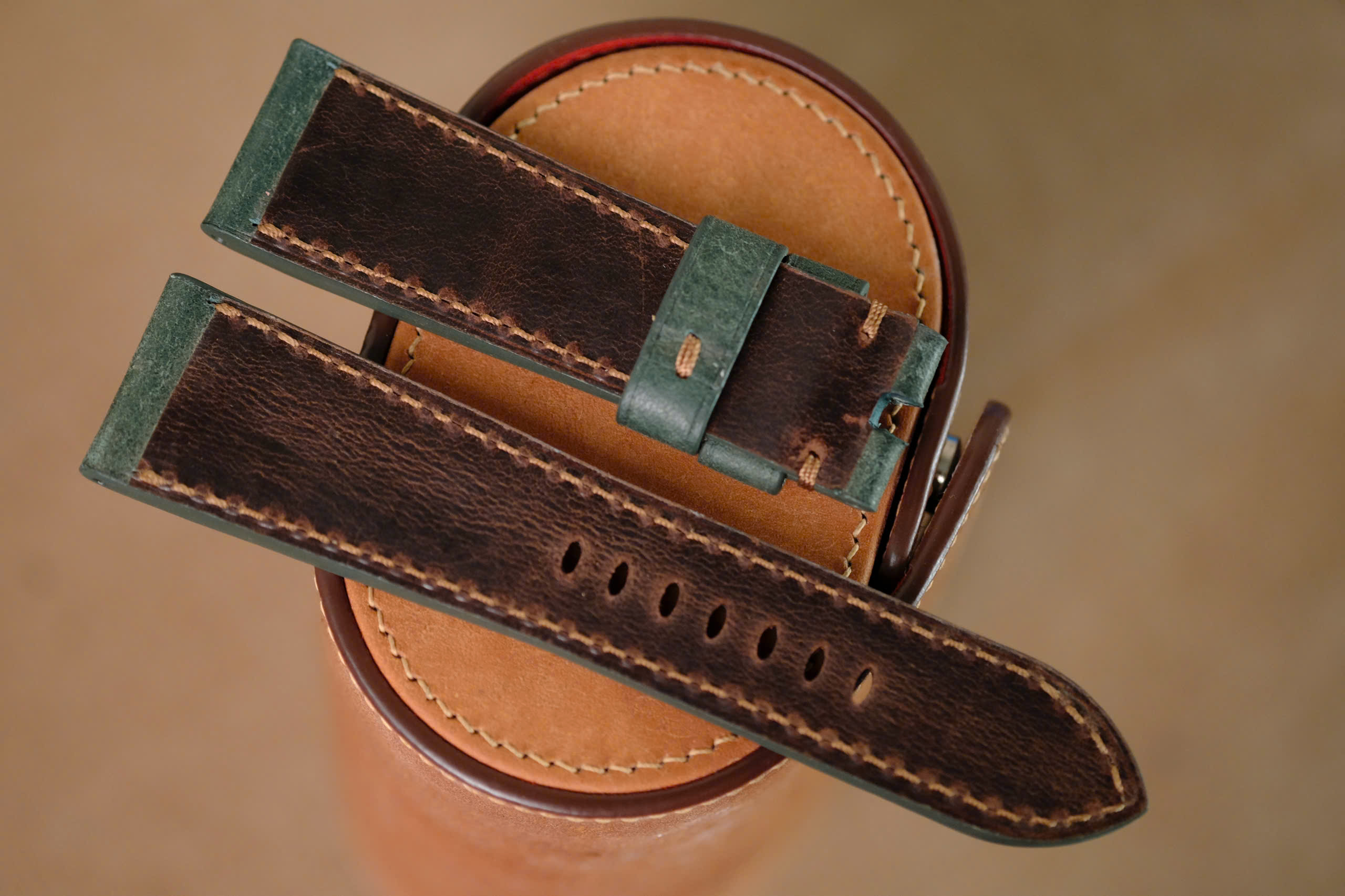 Handmade Panerai strap green color size 24-22 or any size - Image 6
