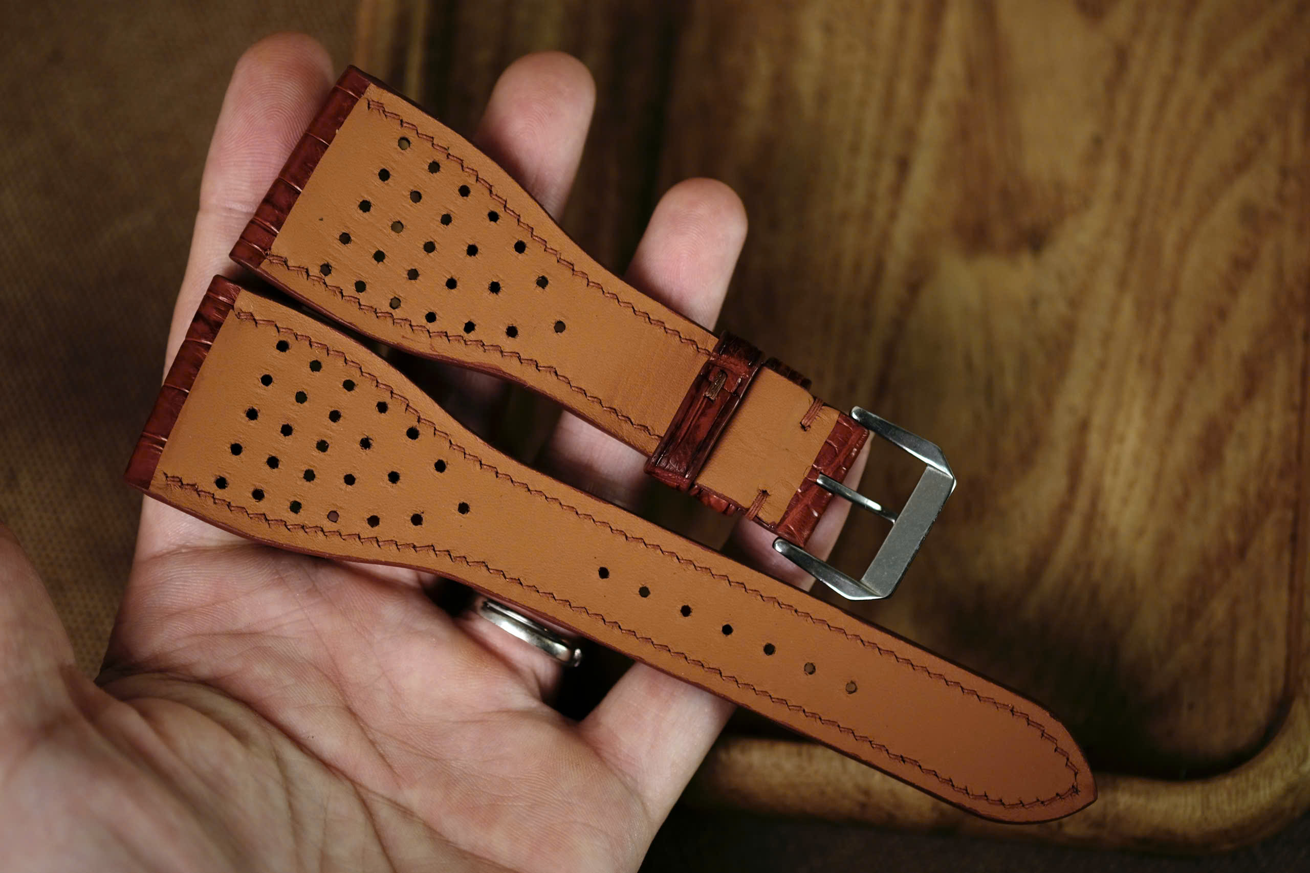 Handmade bordeaux strap for Roger Dubuis - Image 4