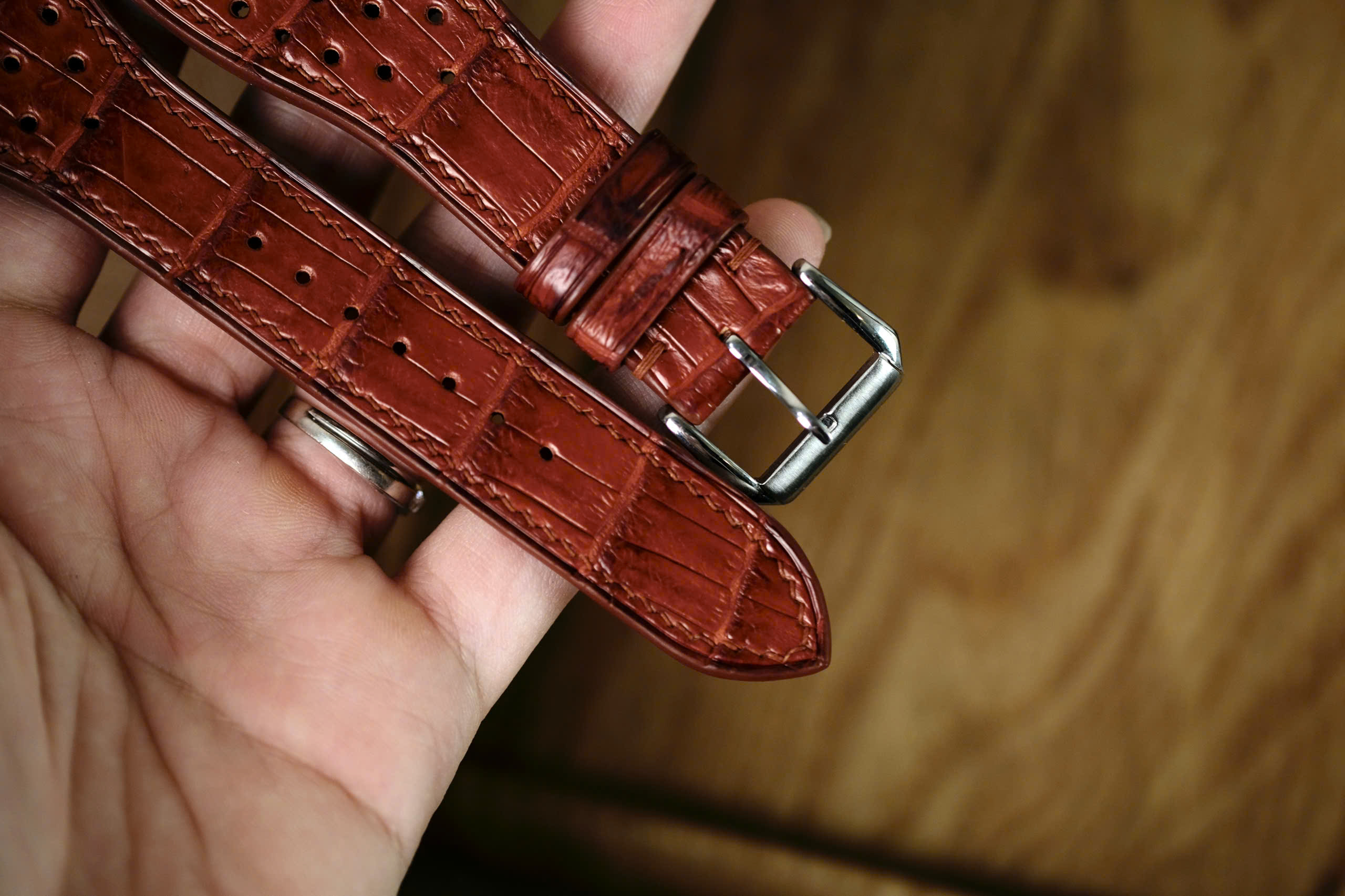 Handmade bordeaux strap for Roger Dubuis - Image 6