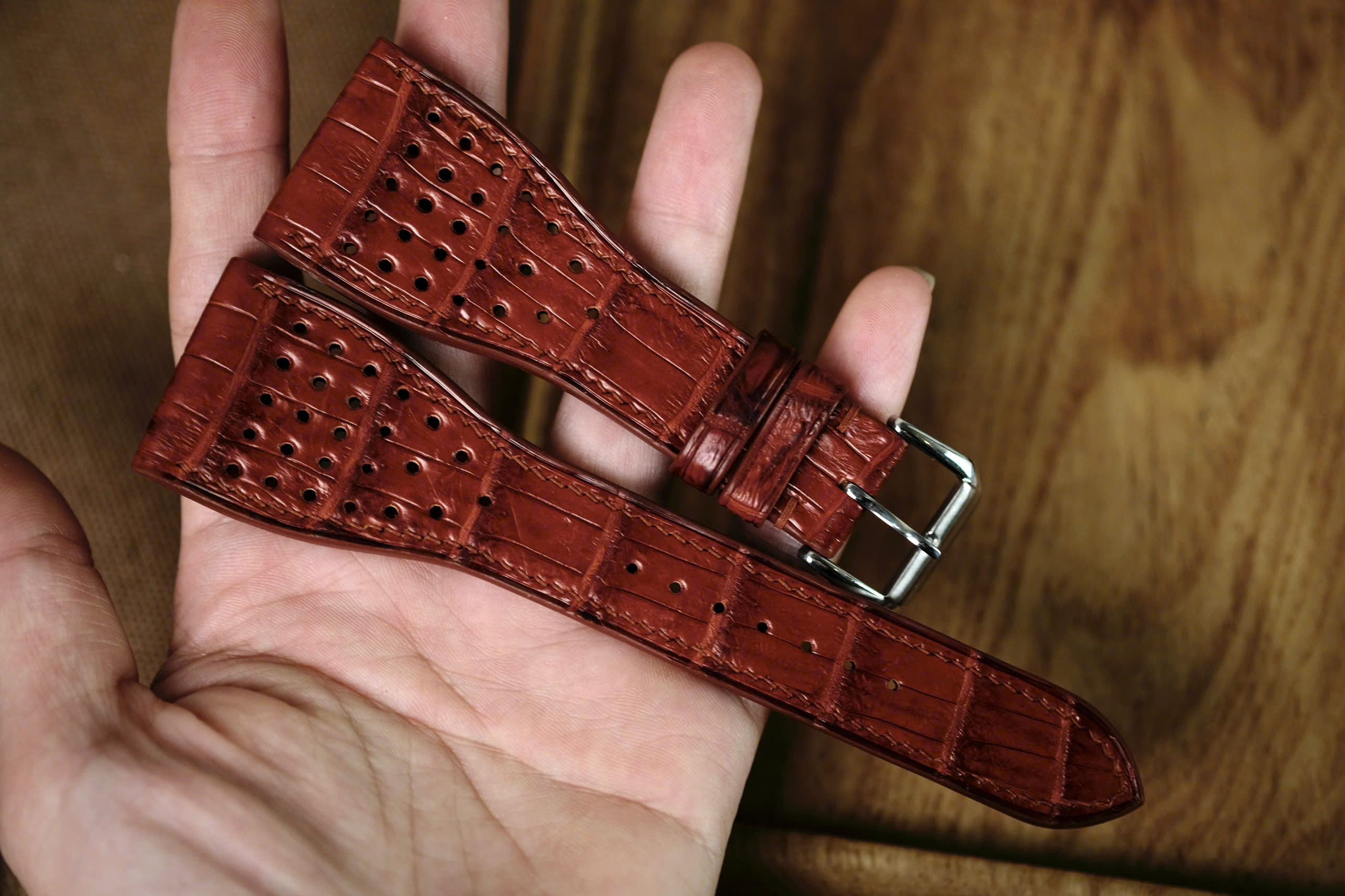 Handmade bordeaux strap for Roger Dubuis - Image 2