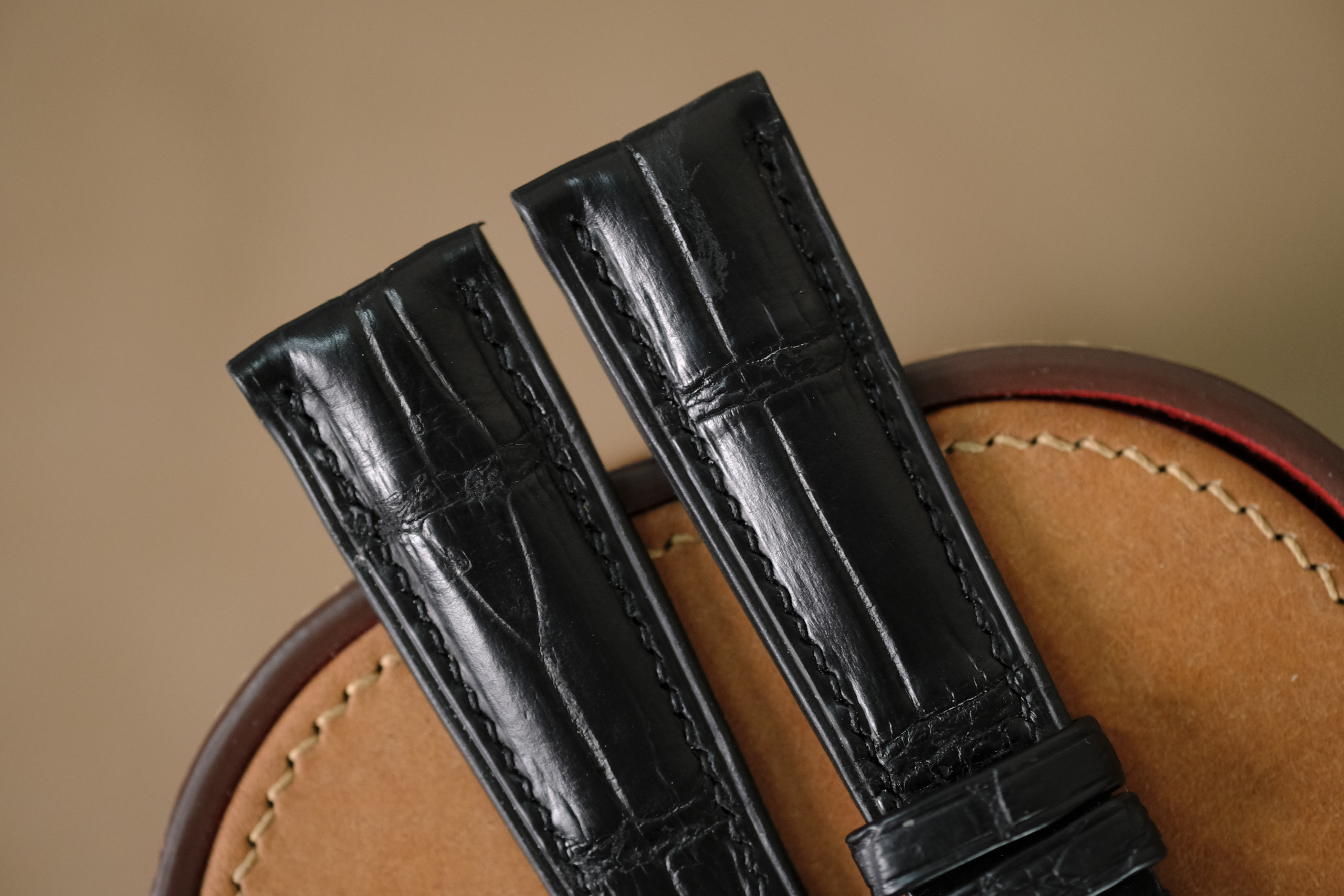 Handmade black strap for Rolex - Image 3