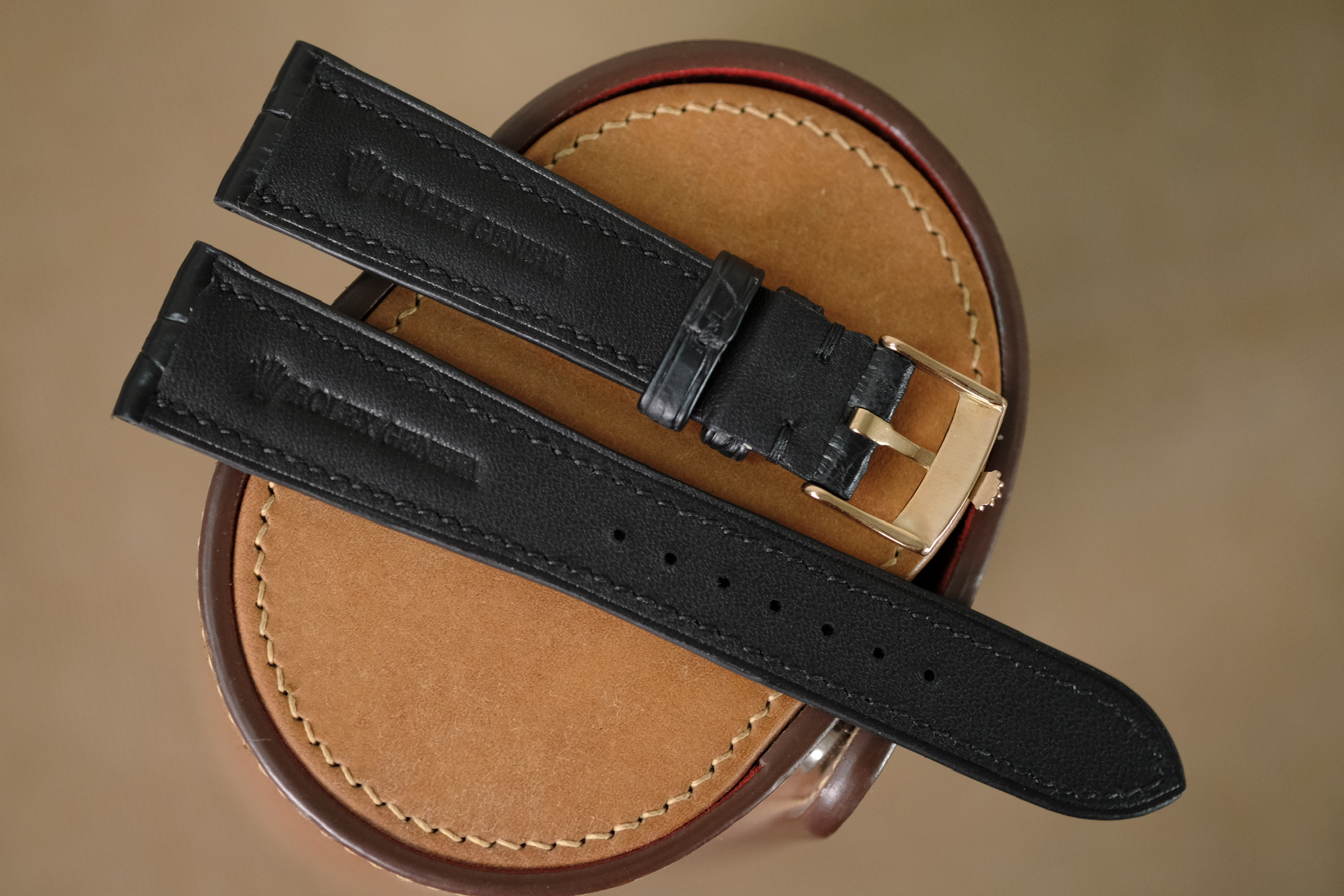 Handmade black strap for Rolex - Image 6