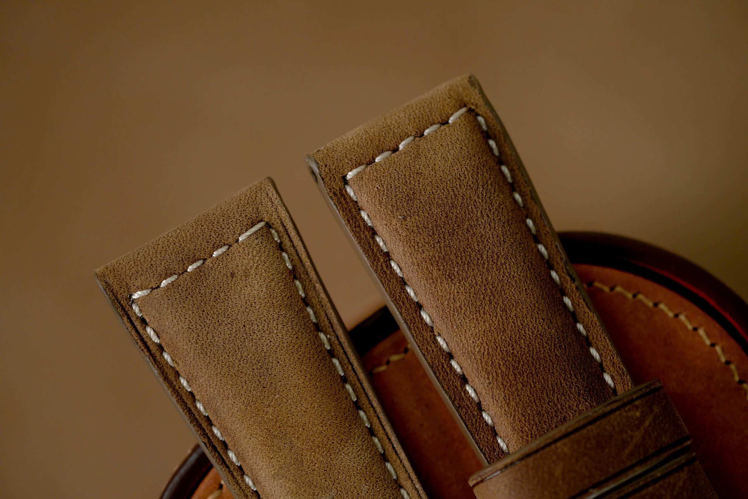 Handmade Panerai strap brown color size 24 - Image 3