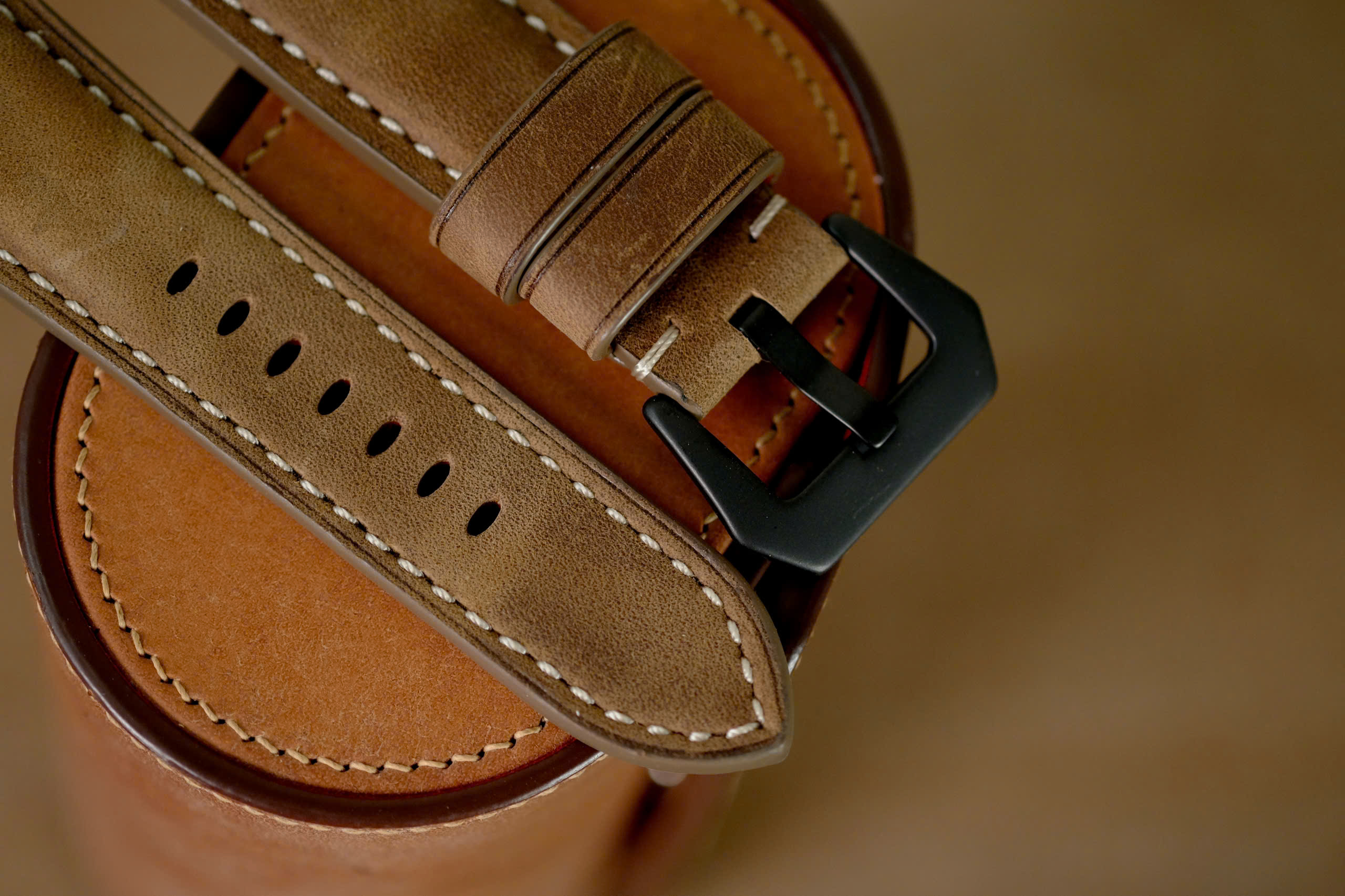 Handmade Panerai strap brown color size 24 - Image 4