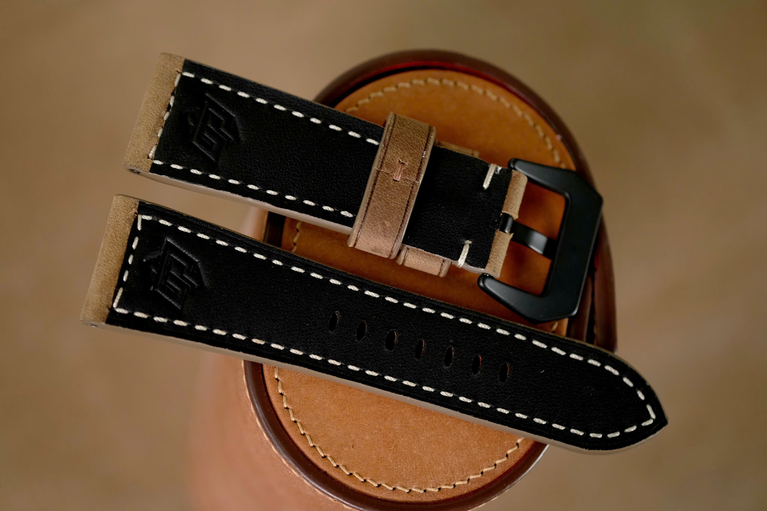 Handmade Panerai strap brown color size 24 - Image 6