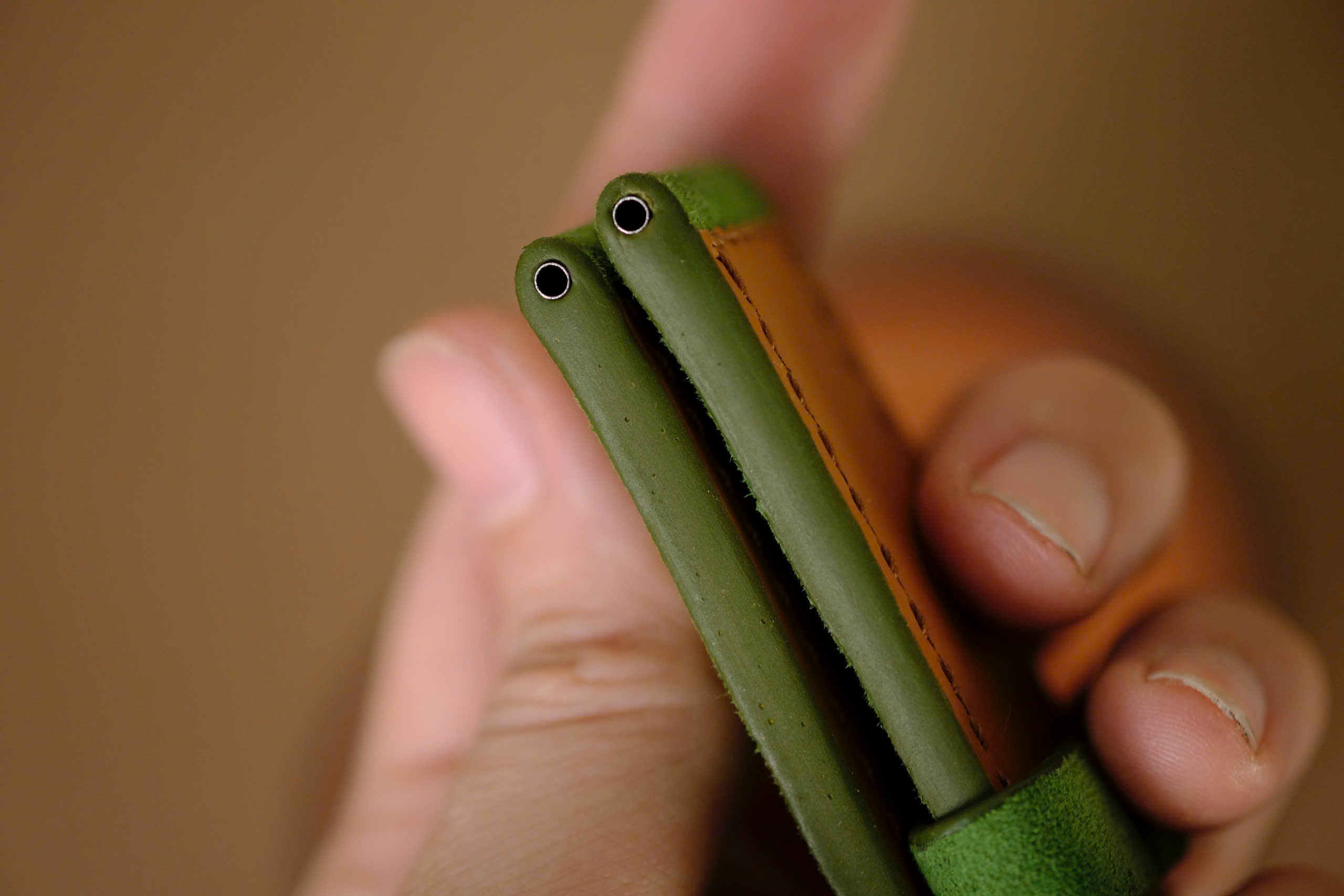 Handmade green Suede strap for Panerai - Image 5