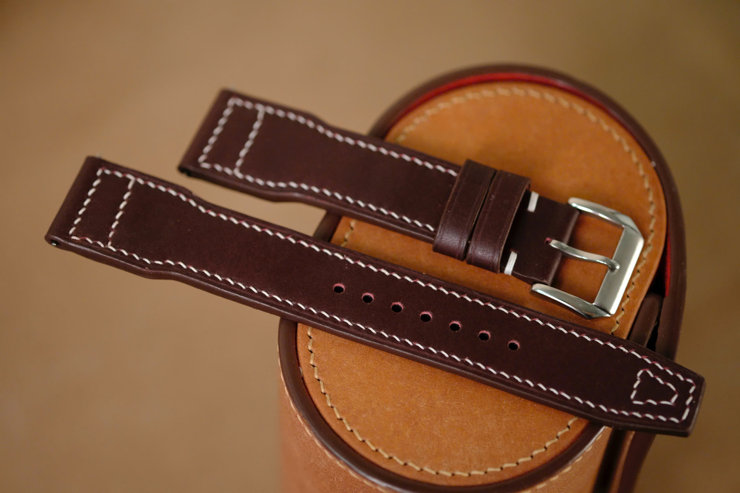 Handmade brown pueblo strap for IWC - Image 2