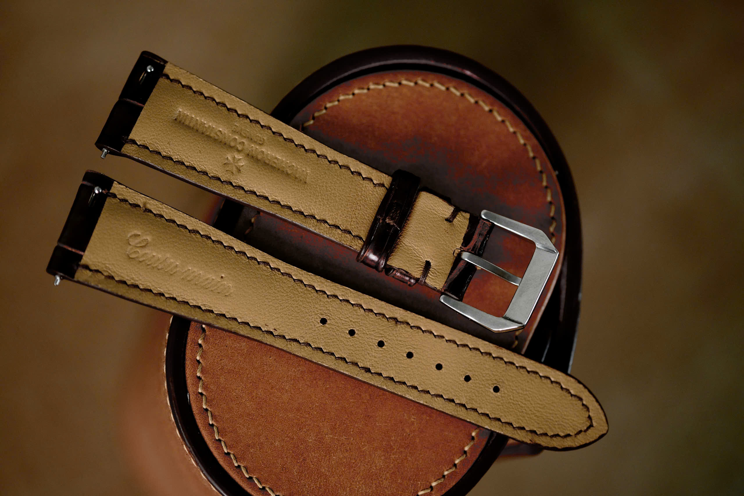 Handmade dark brown strap for Vacheron Constantin - Image 6
