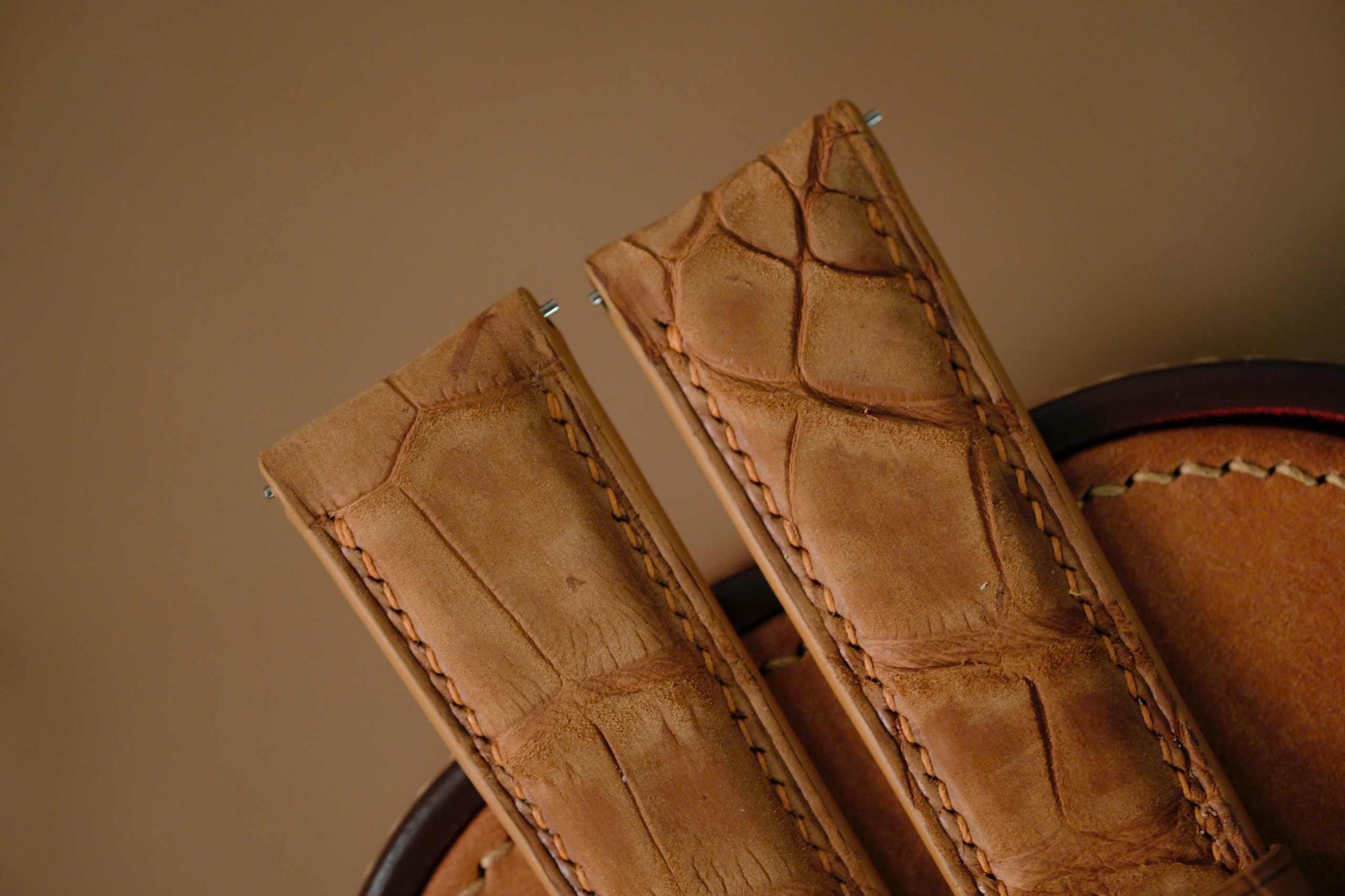 Handmade brown nubuck strap for IWC - Image 3