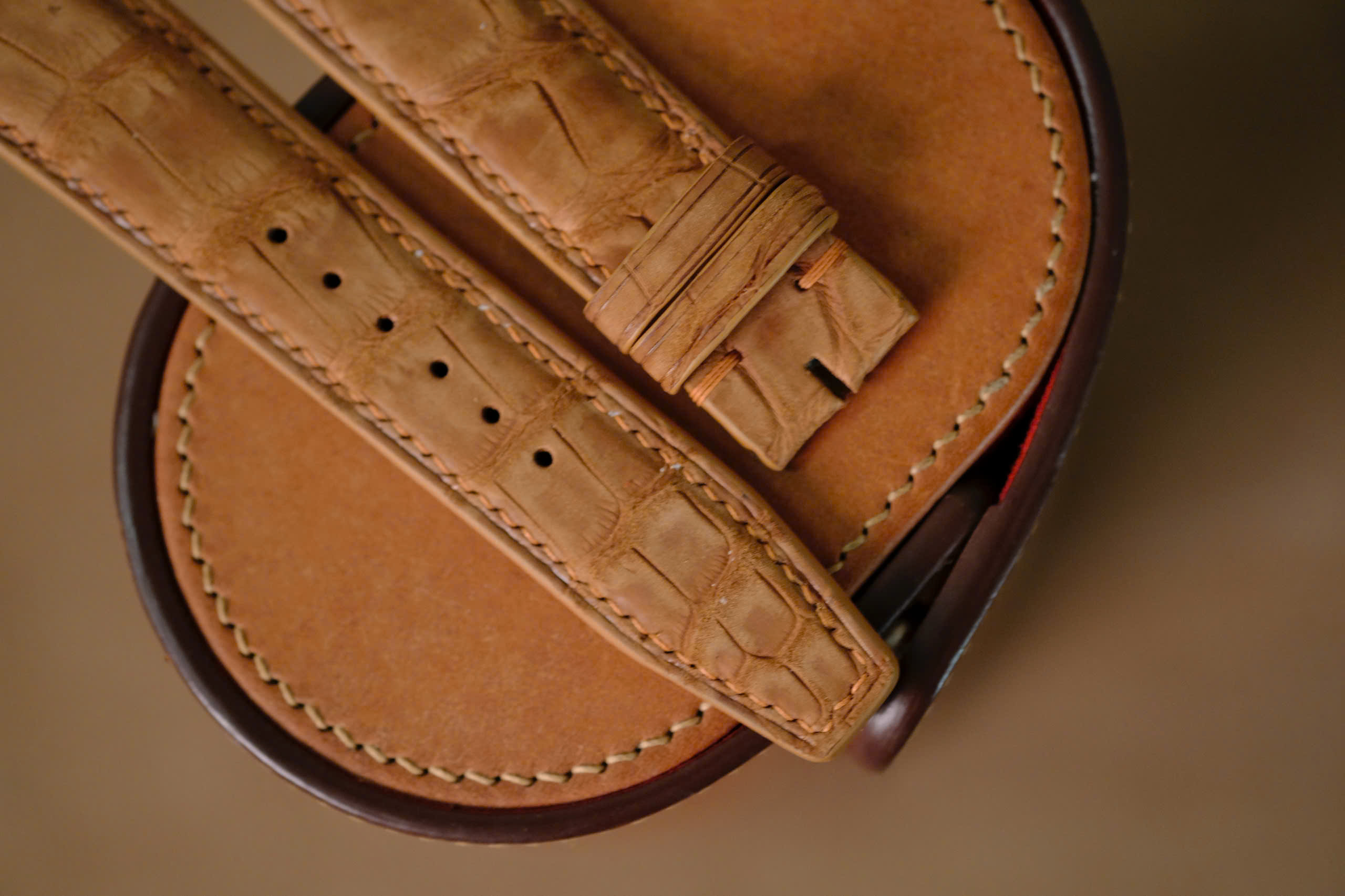 Handmade brown nubuck strap for IWC - Image 4