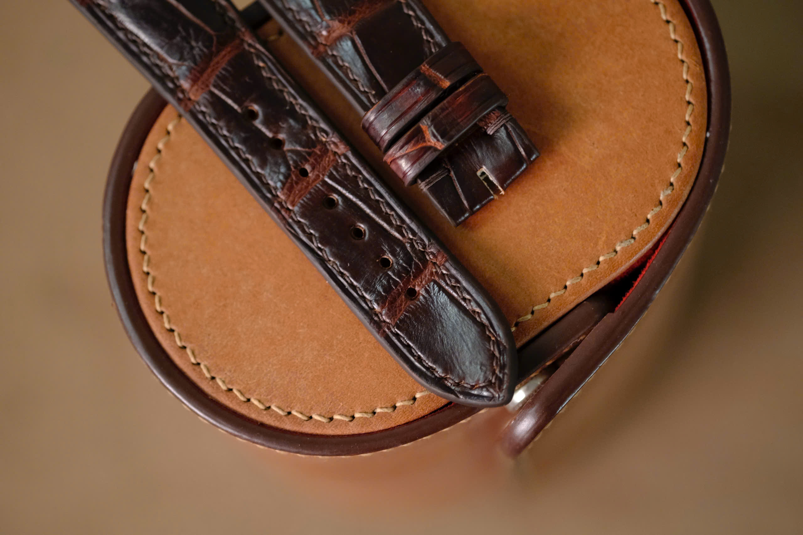 Handmade dark brown strap for Patek Philippe - Image 4