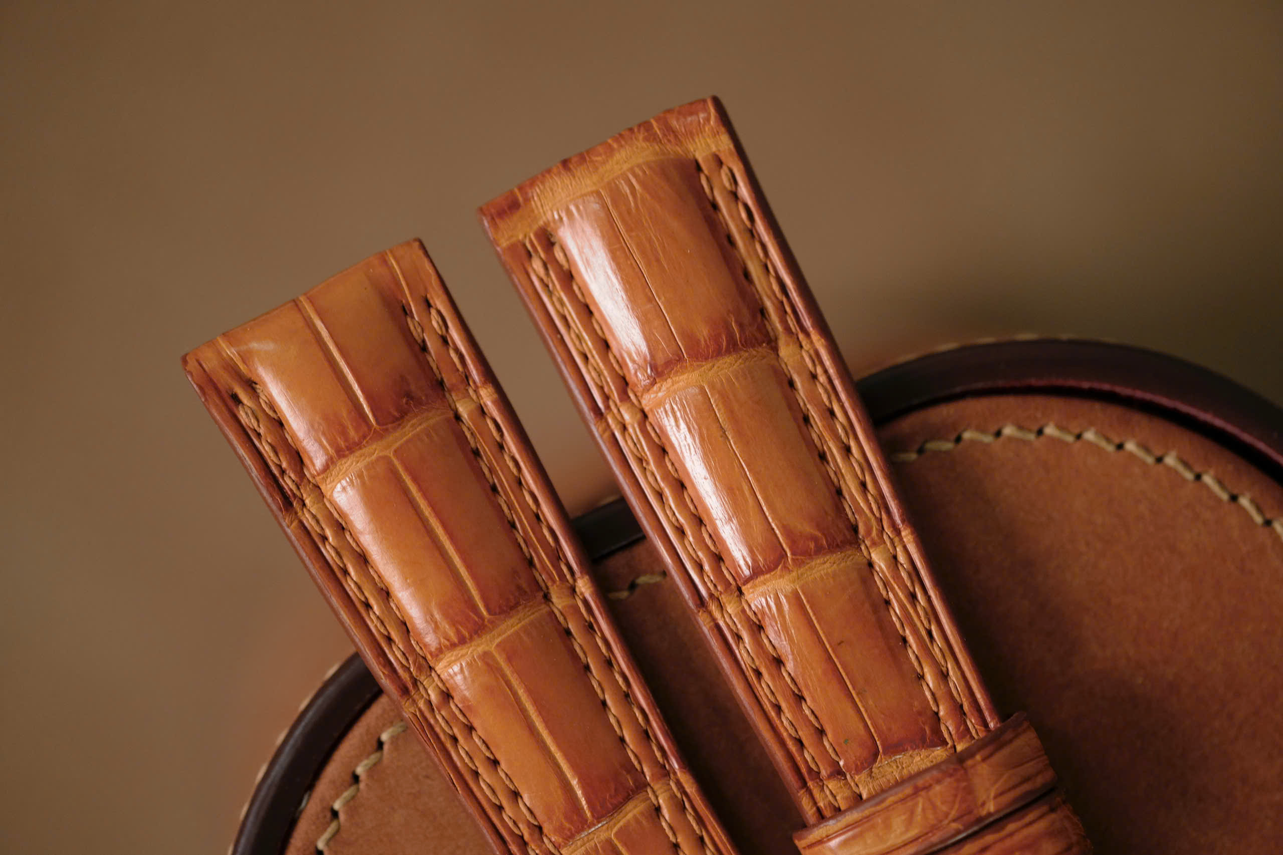 Handmade light brown strap for Rolex - Image 3