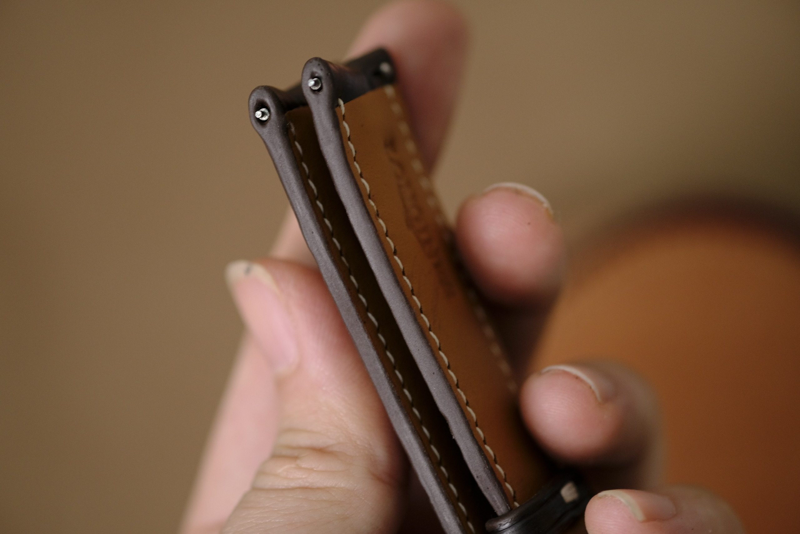 Handmade dark brown strap for Longines with clasp - Image 5