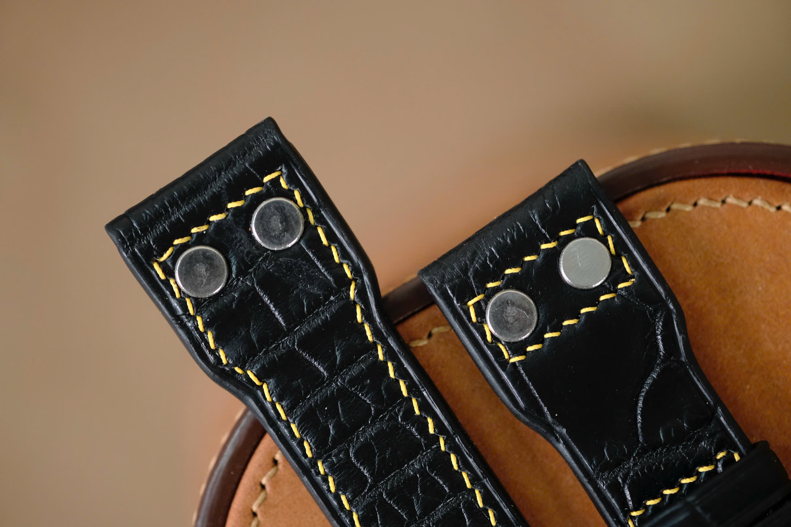 Handmade black strap for IWC - Image 3