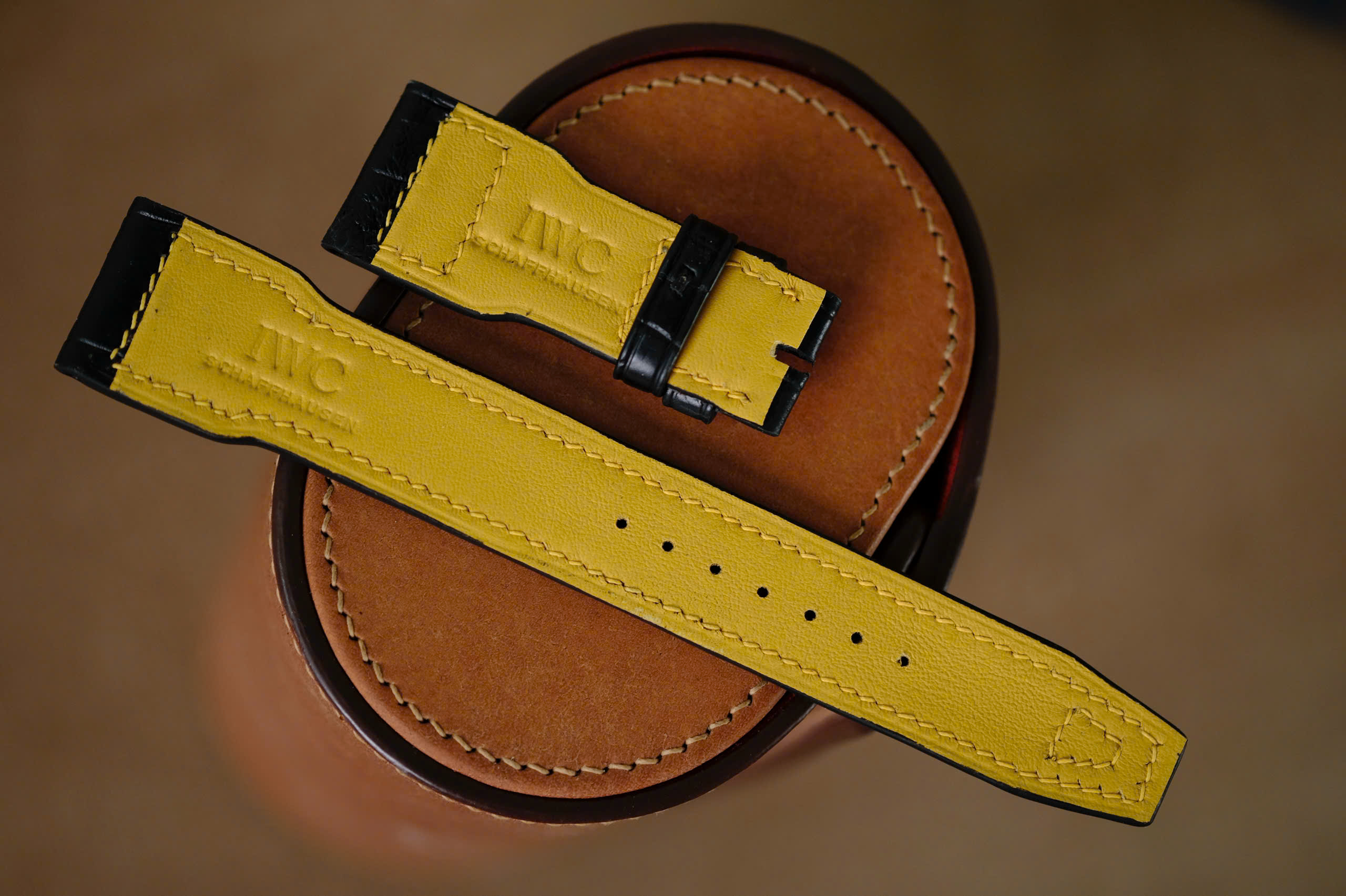 Handmade black strap for IWC - Image 6