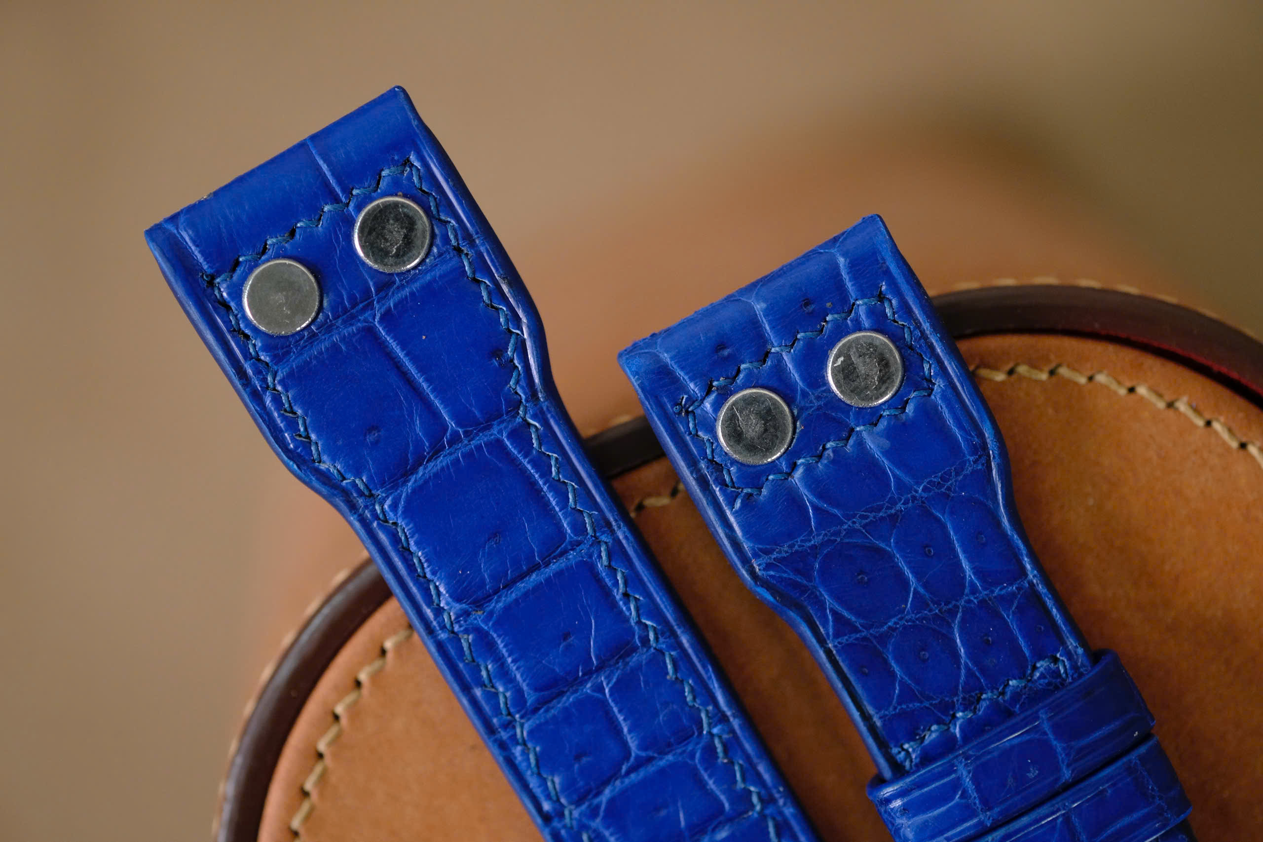 Handmade blue strap for IWC - Image 3