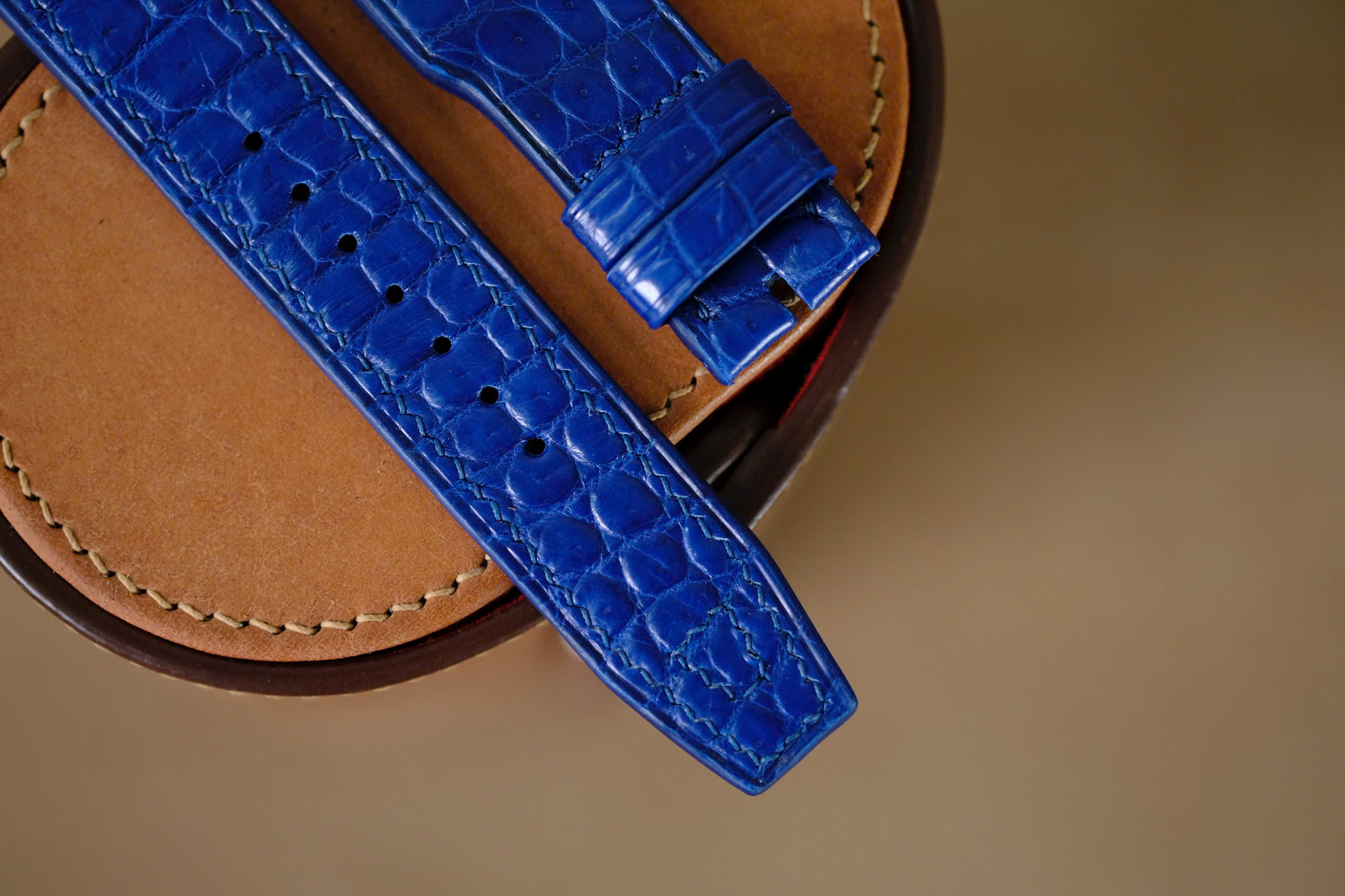 Handmade blue strap for IWC - Image 4