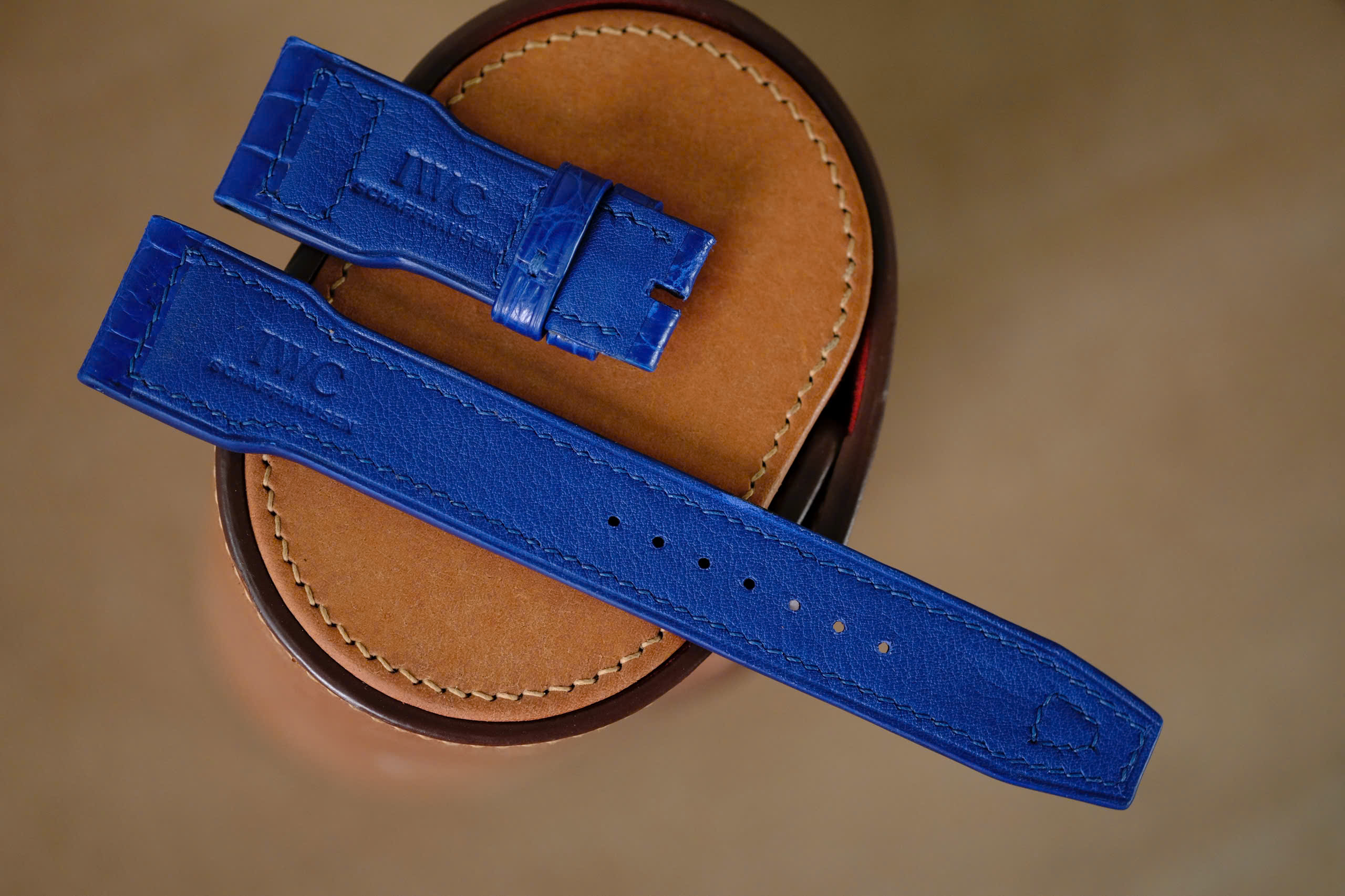 Handmade blue strap for IWC - Image 6