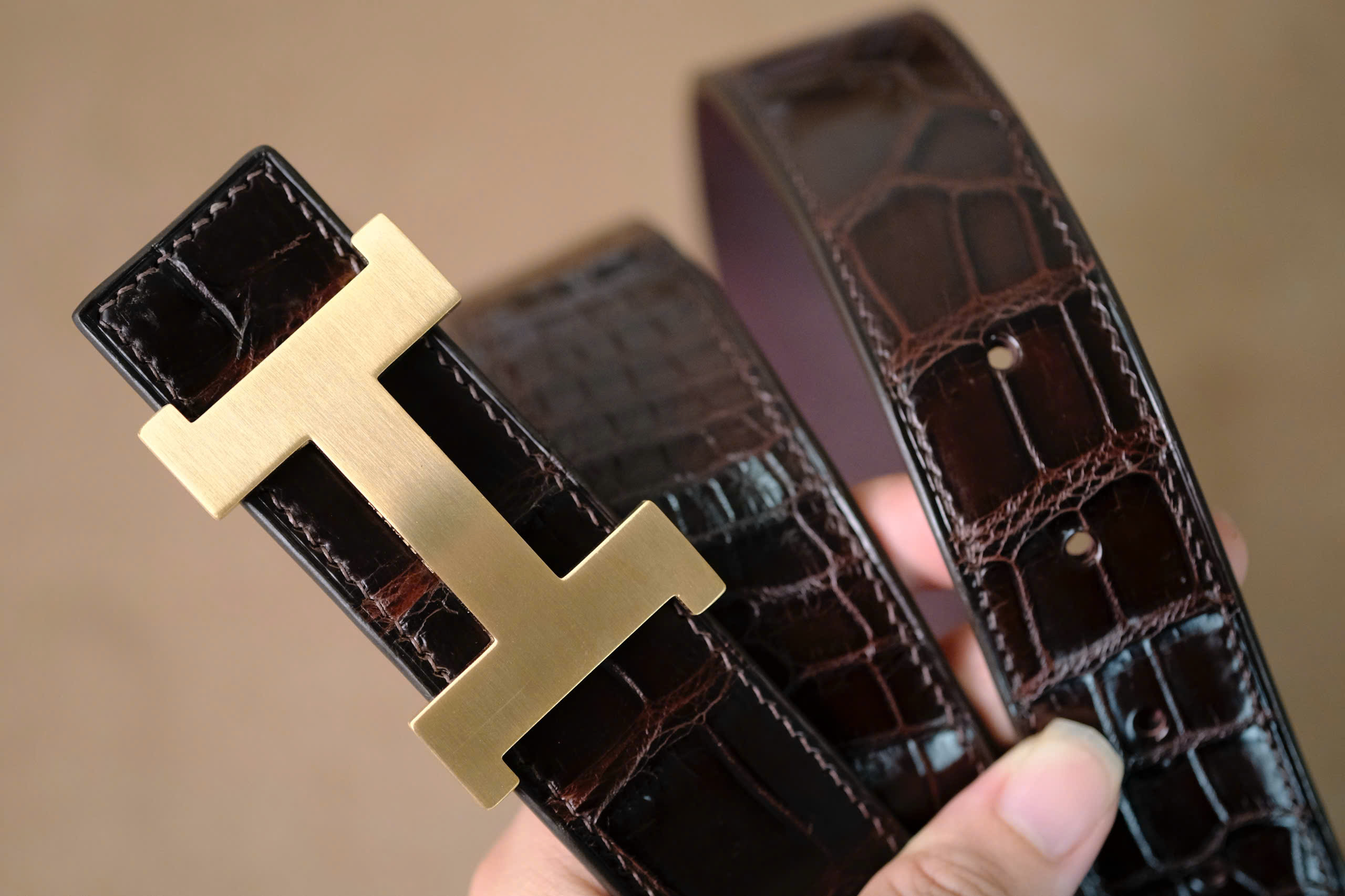 Handmade Belt Reversible for Man 2 sides