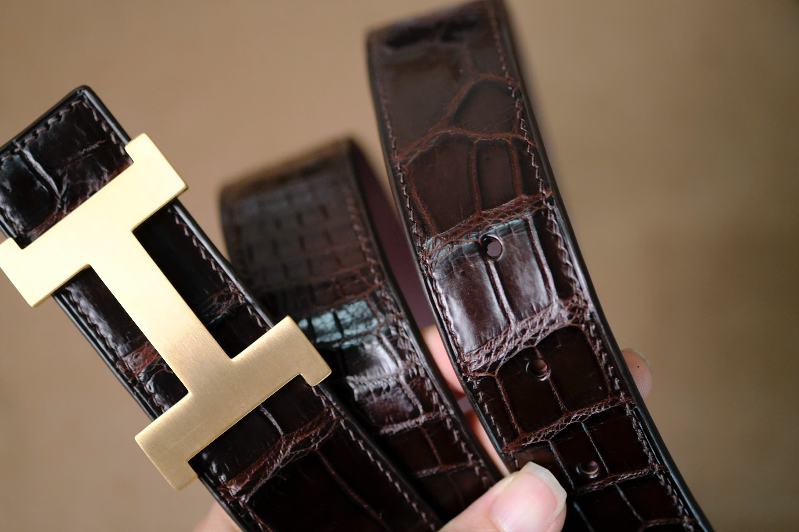 Handmade Belt Reversible for Man 2 sides - Image 3