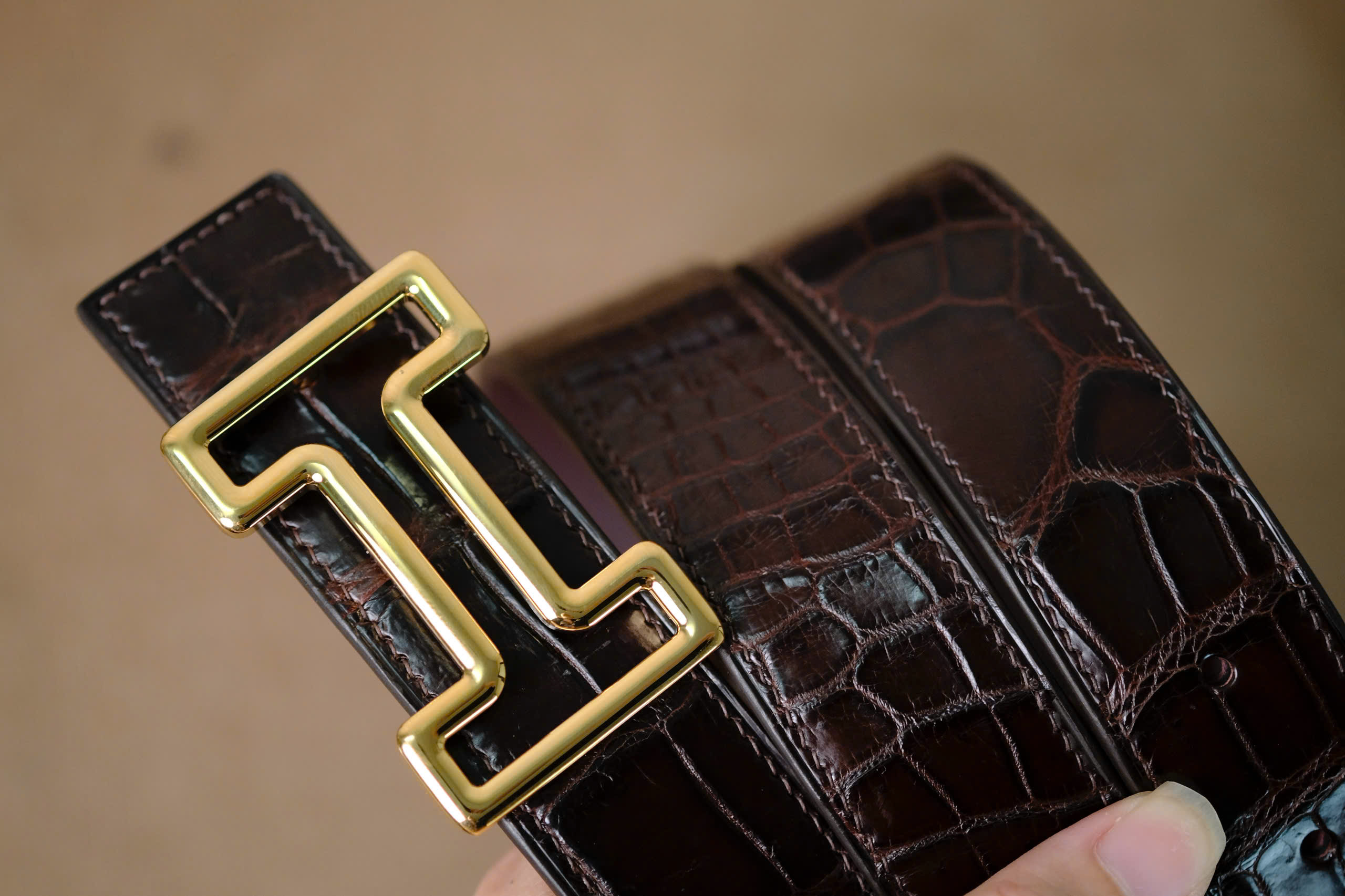 Handmade Belt Reversible for Man 2 sides - Image 5