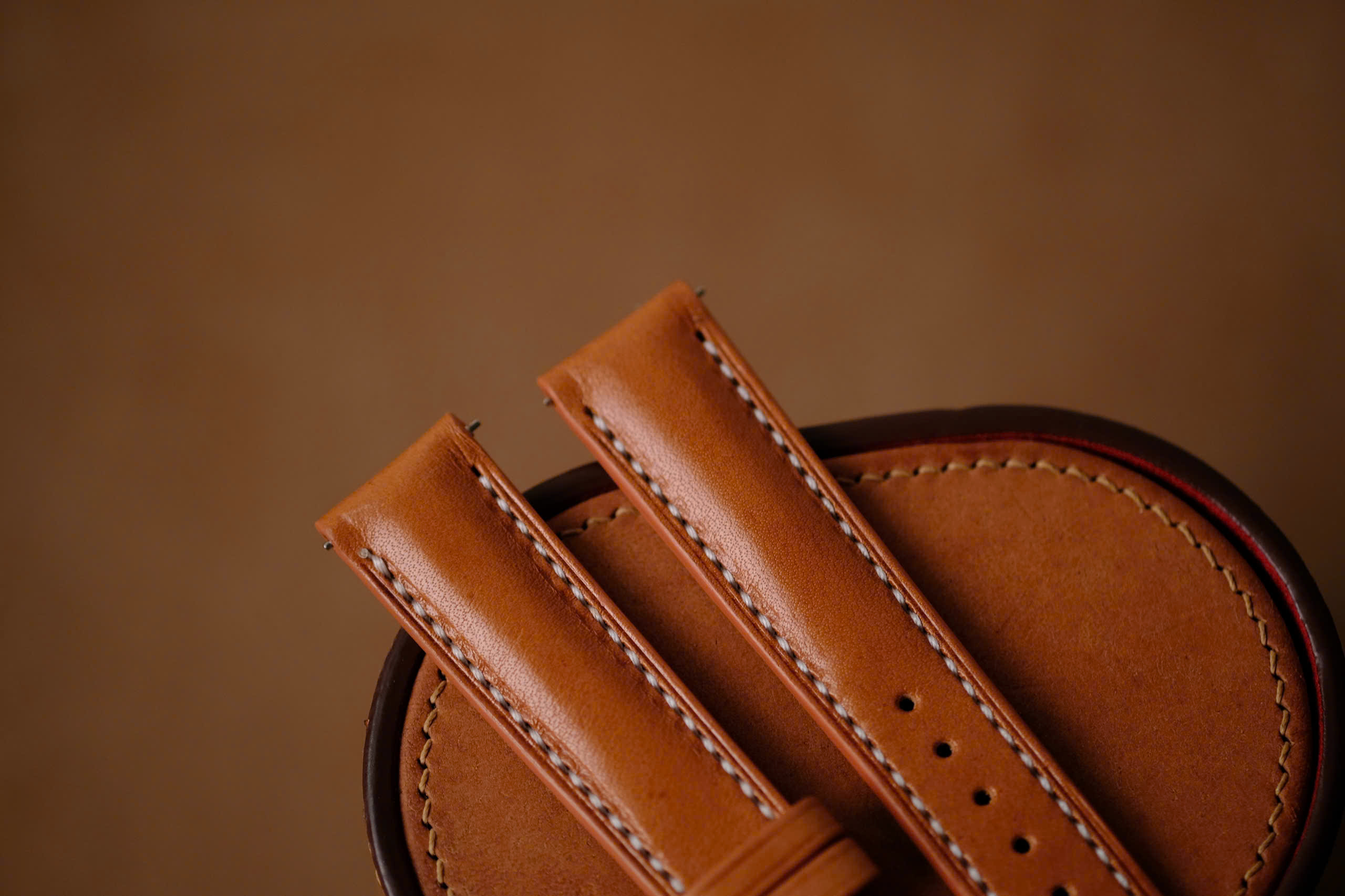 Handmade brown strap for Zenith size 20/18 (can change size length) - Image 3