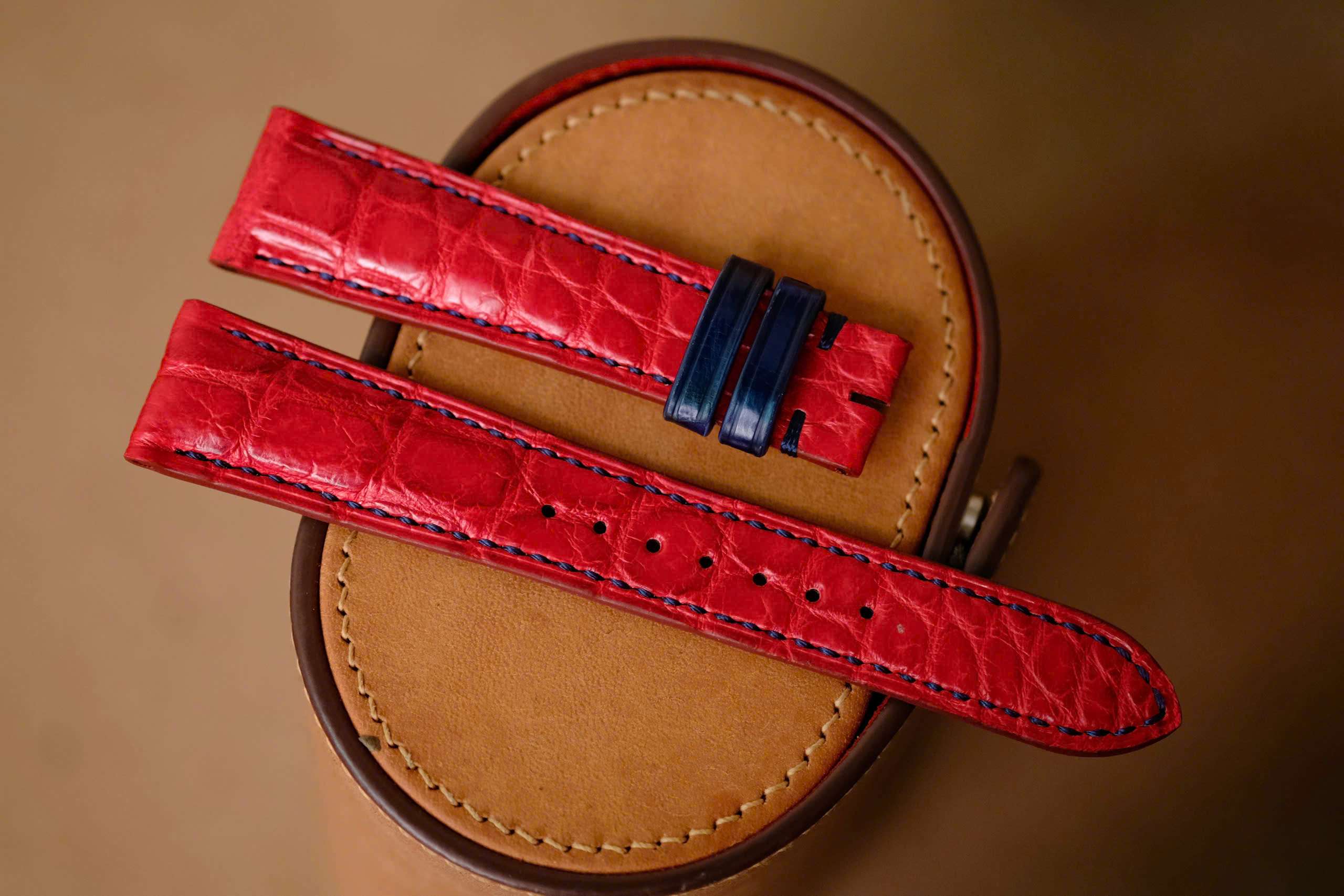 Handmade red Grand Seiko GS strap size 19/16 (or any size)