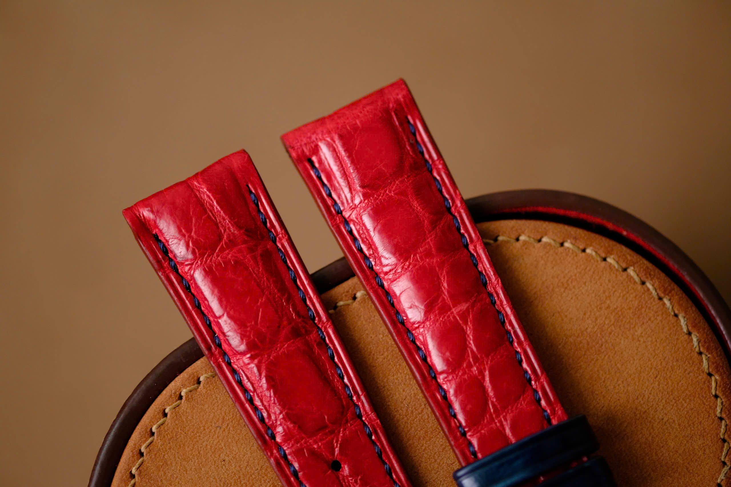 Handmade red Grand Seiko GS strap size 19/16 (or any size) - Image 3