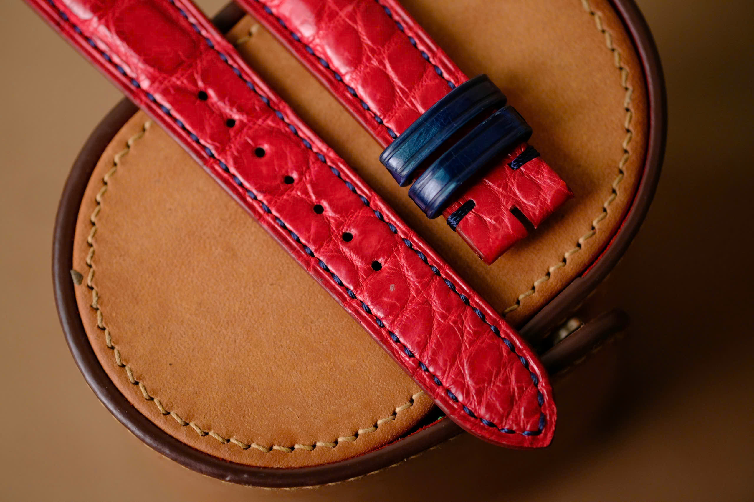 Handmade red Grand Seiko GS strap size 19/16 (or any size) - Image 4