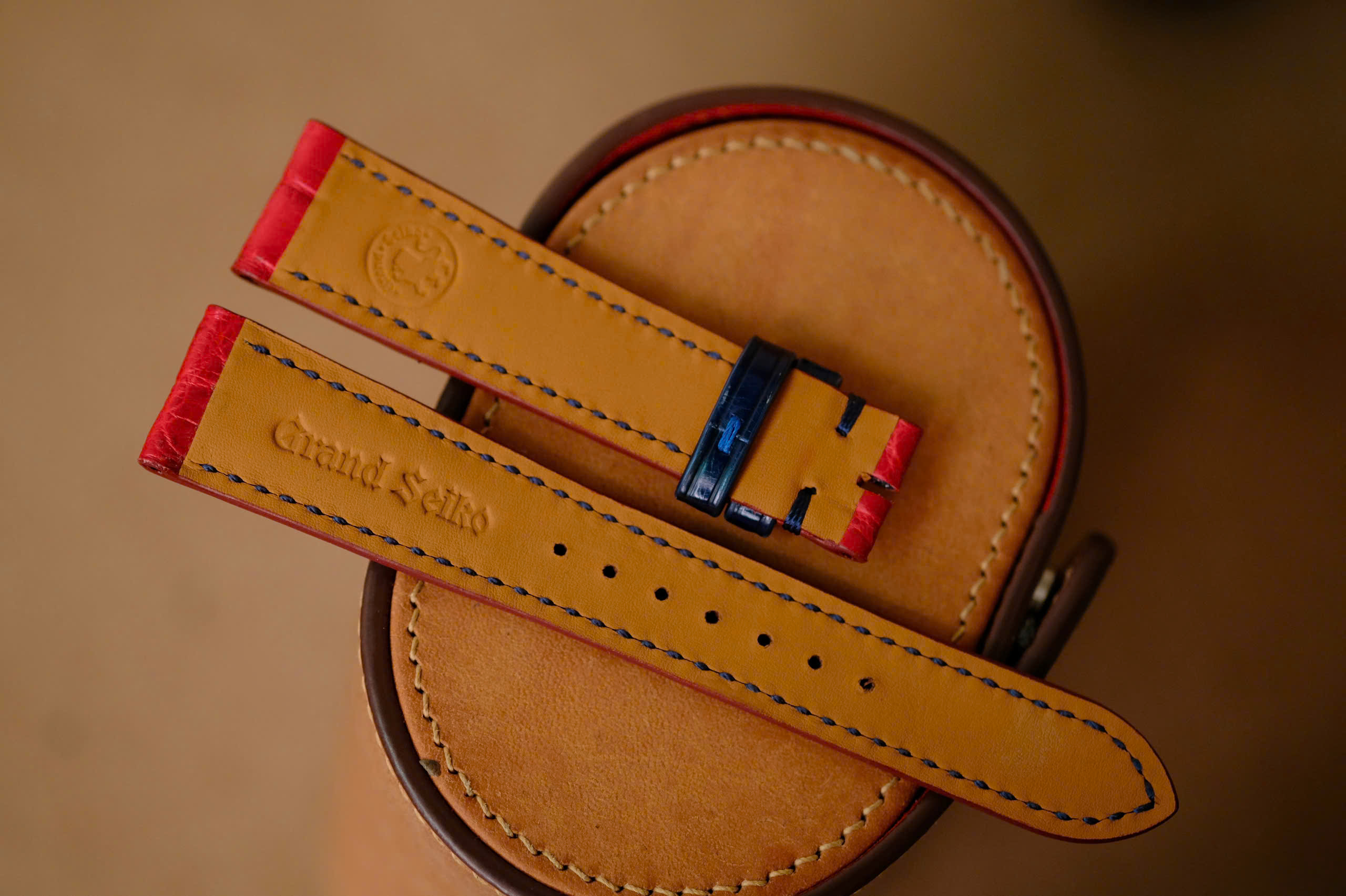 Handmade red Grand Seiko GS strap size 19/16 (or any size) - Image 6