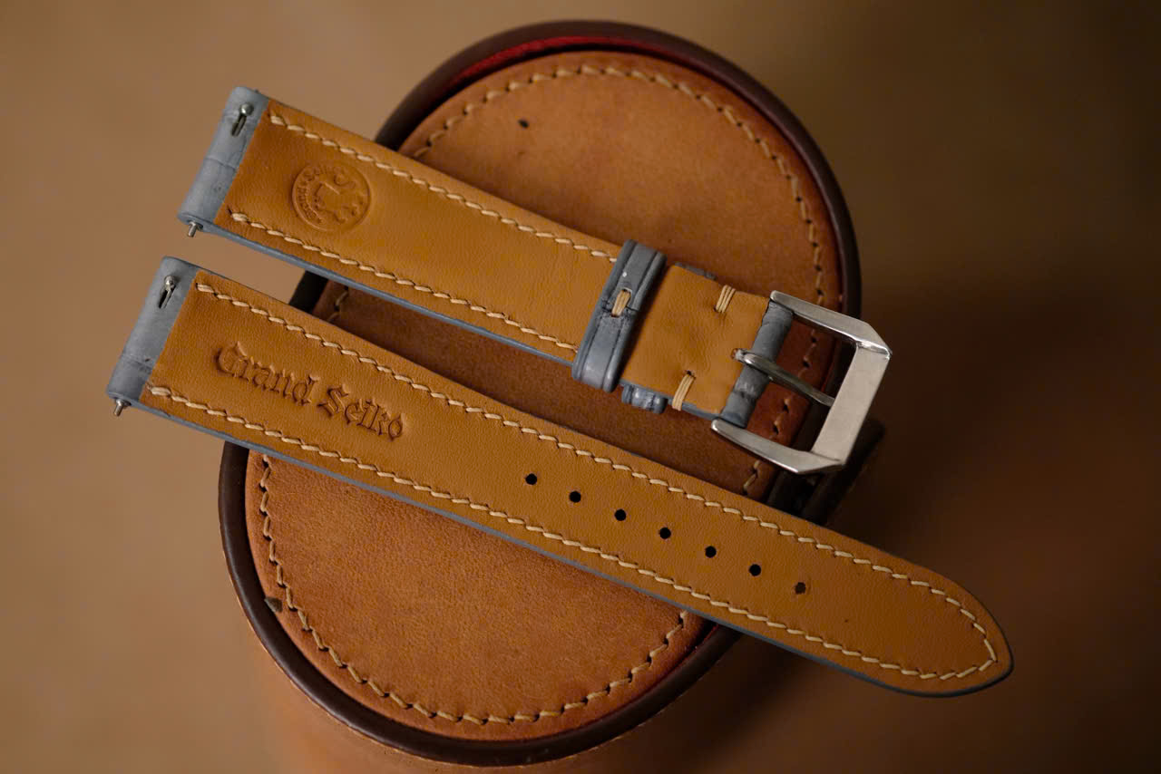 Handmade gray Grand Seiko GS strap size 20/16 (or any size) - Image 5