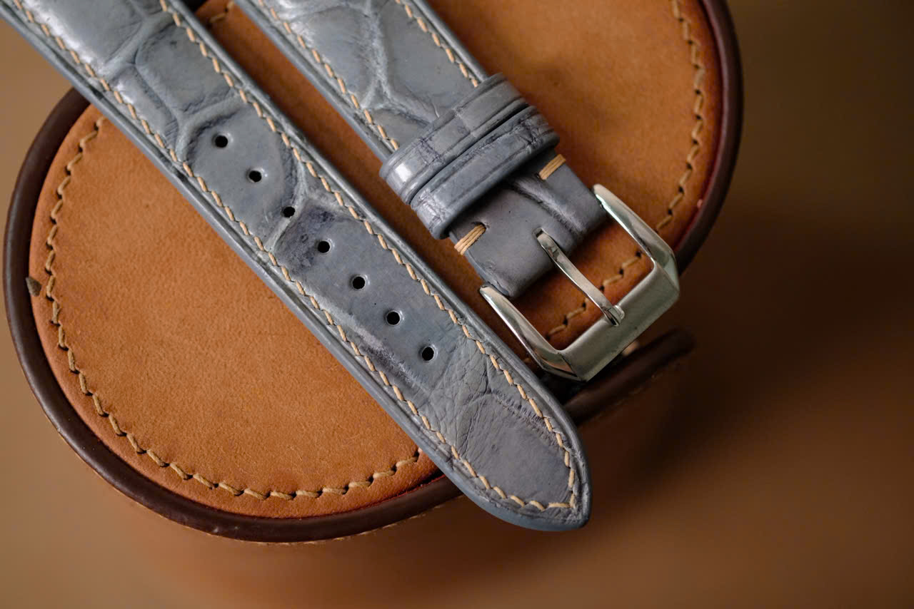 Handmade gray Grand Seiko GS strap size 20/16 (or any size) - Image 4