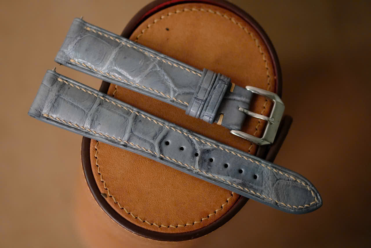 Handmade gray Grand Seiko GS strap size 20/16 (or any size)